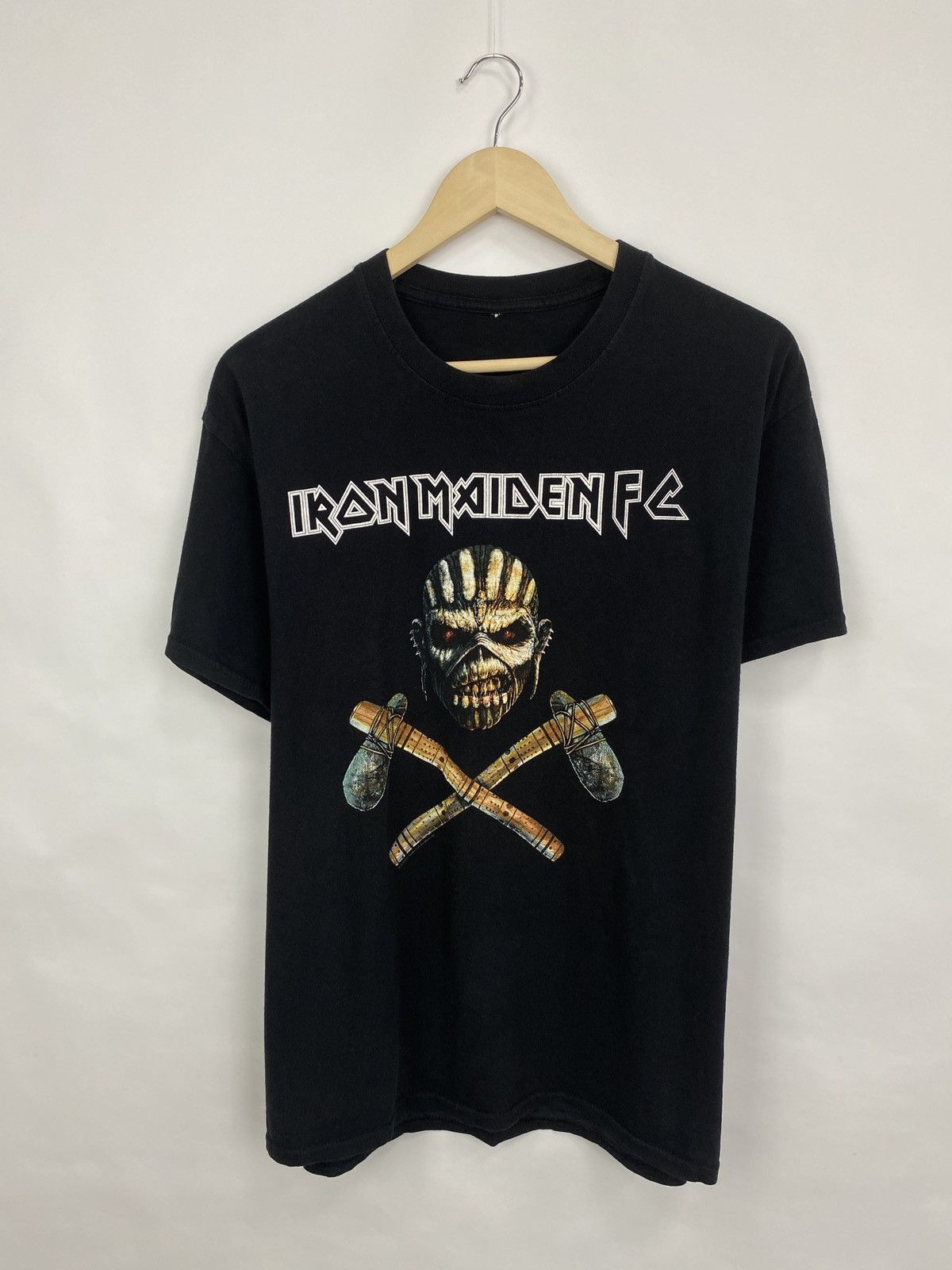 Iron Maiden ☠️ Vintage Iron Maiden Death Skull skeleton rare retro Size US M / EU 48-50 / 2 - 3 Thumbnail