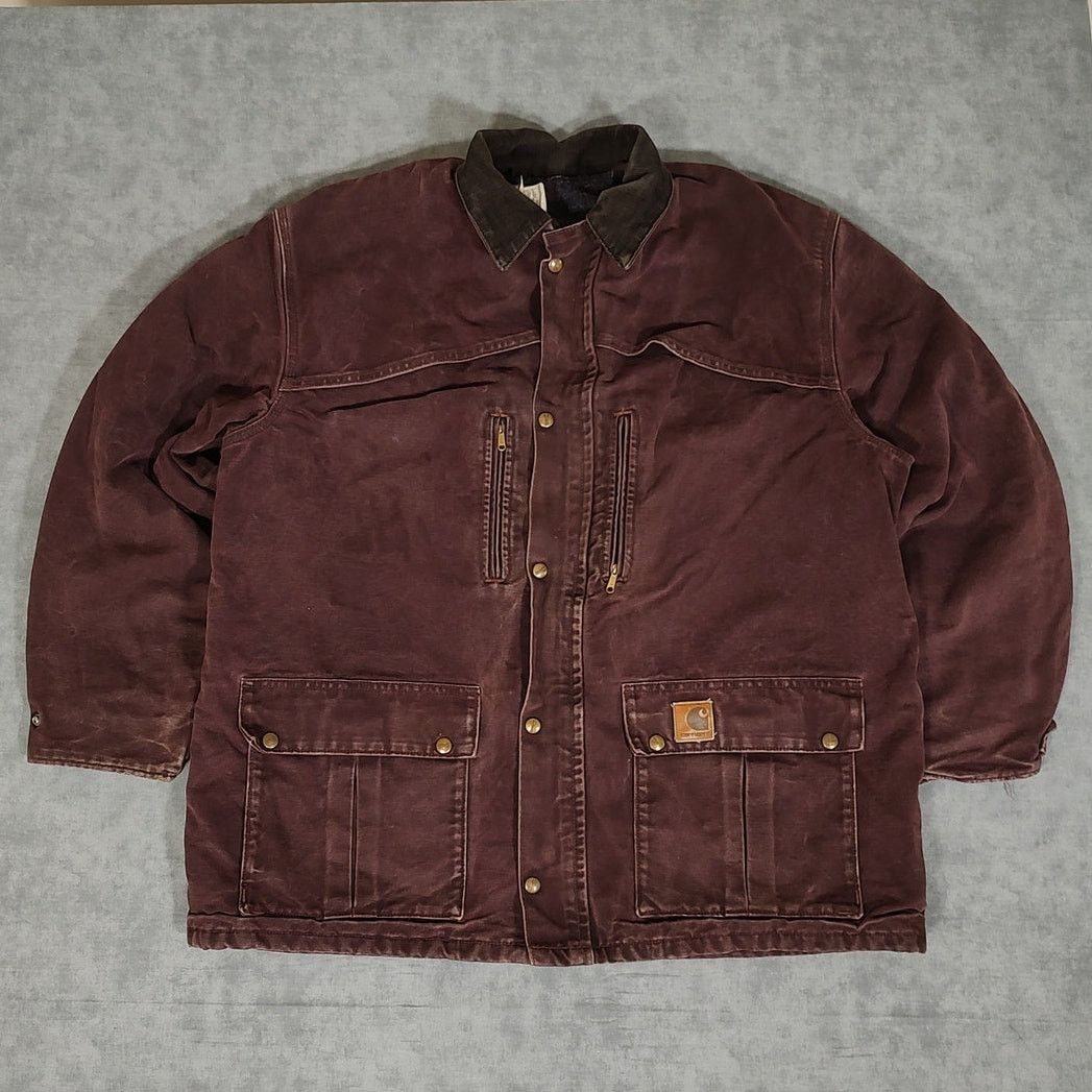 Carhartt × Streetwear × Vintage Purple Carhartt Tribal Jacket