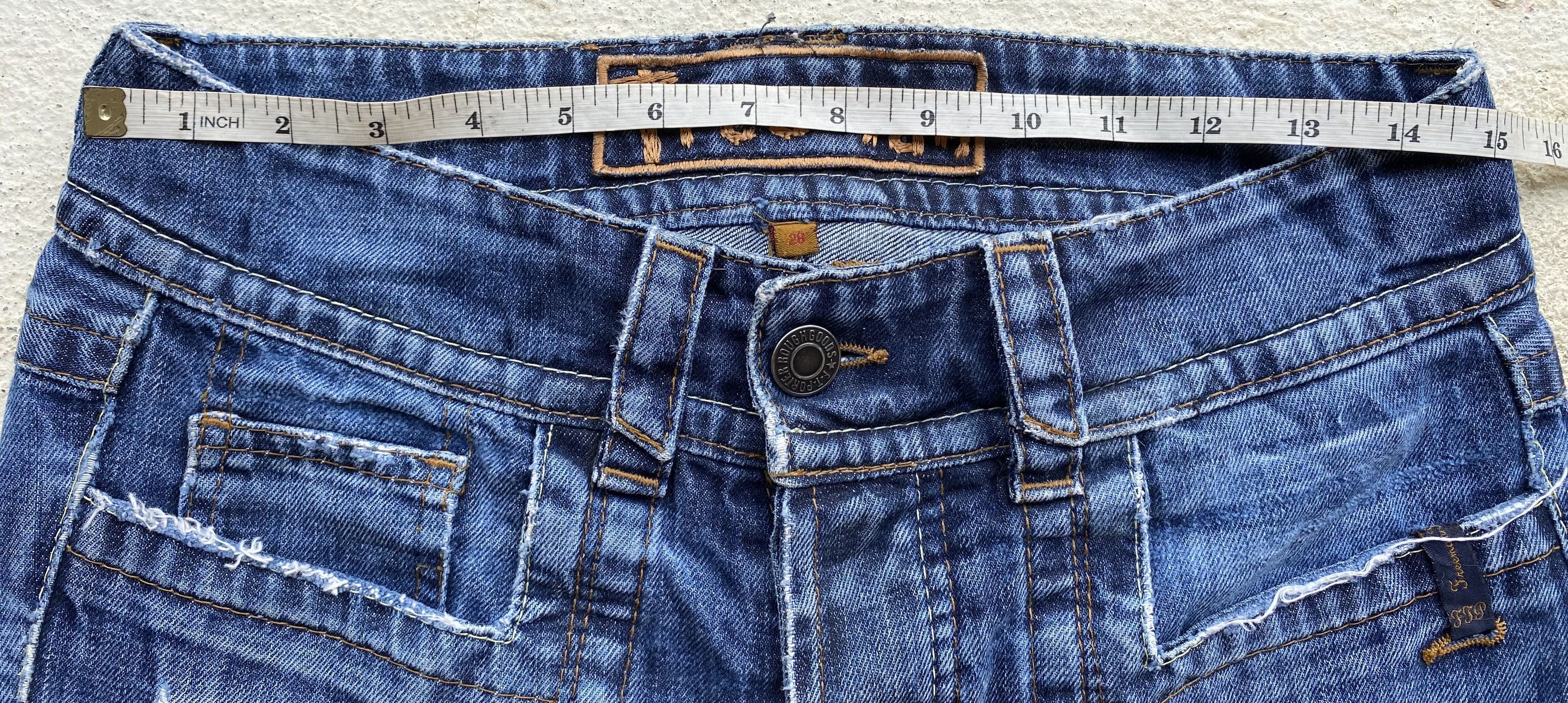 If Six Was Nine × Le Grande Bleu (L.G.B.) Distressed Ripped Freeman Bush Pants Jeans Size US 30 / EU 46 - 6 Thumbnail