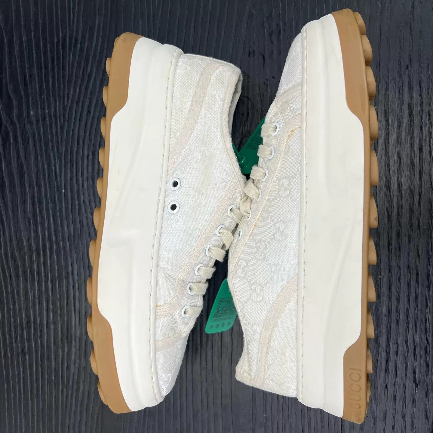 Gucci Gucci Canvas Full Print Thick Sole Sneaker US7.5 (41.5) Size US 8.5 / EU 41-42 - 3 Thumbnail