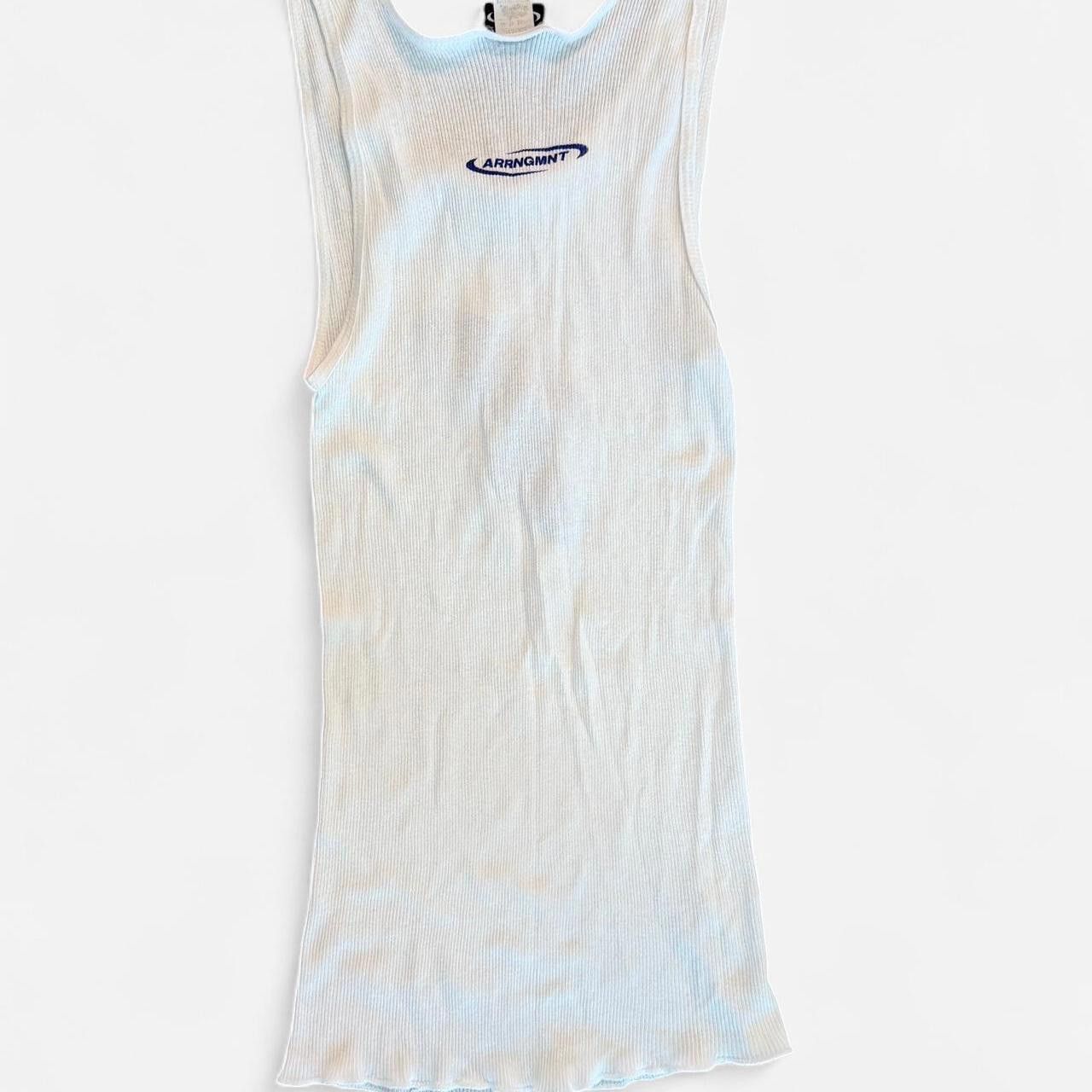Other Women's white blue Vests Size US 27 - 2 Thumbnail