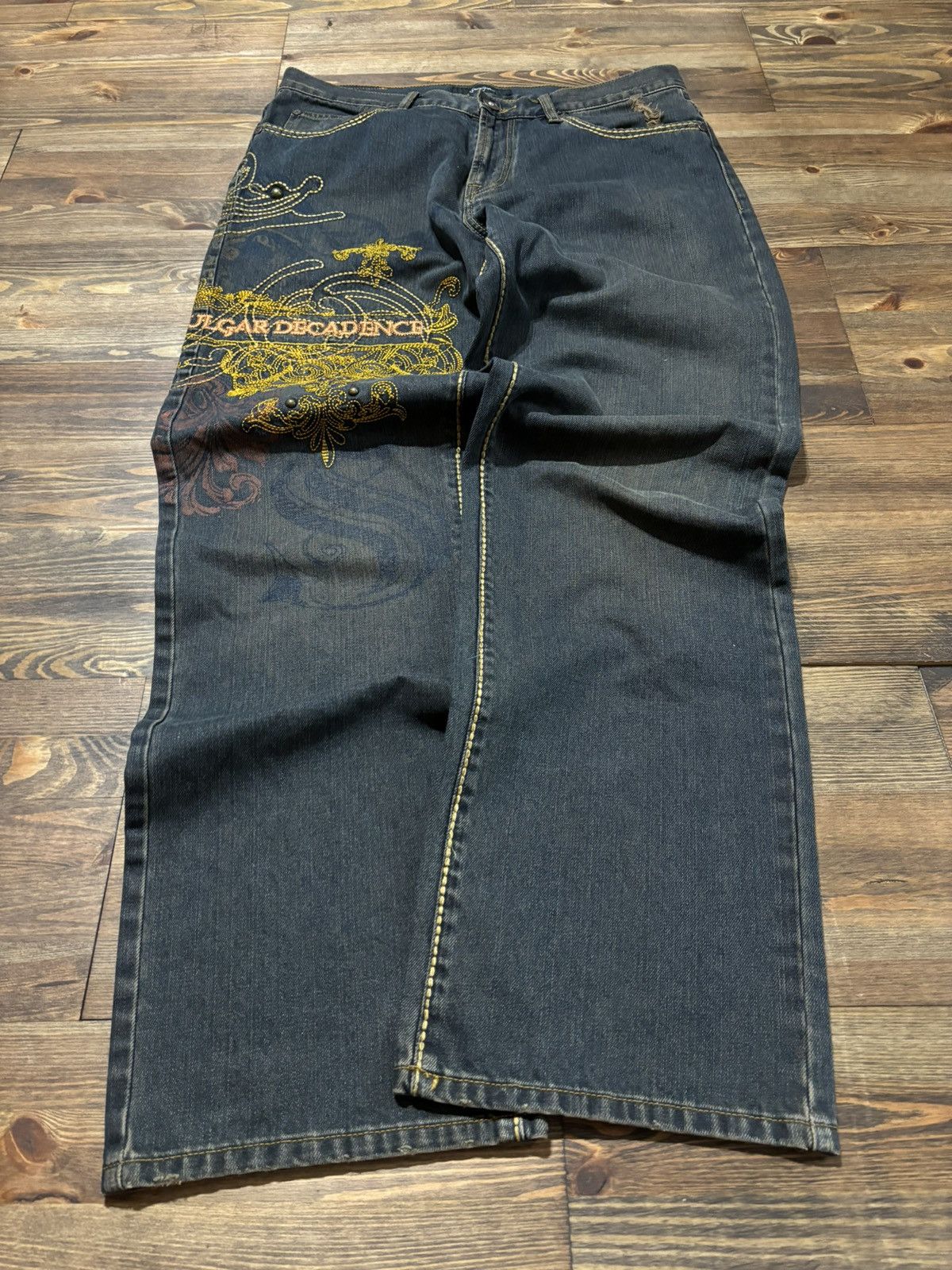 Japanese Brand × Streetwear × Vintage Baggy embroidered vintage 