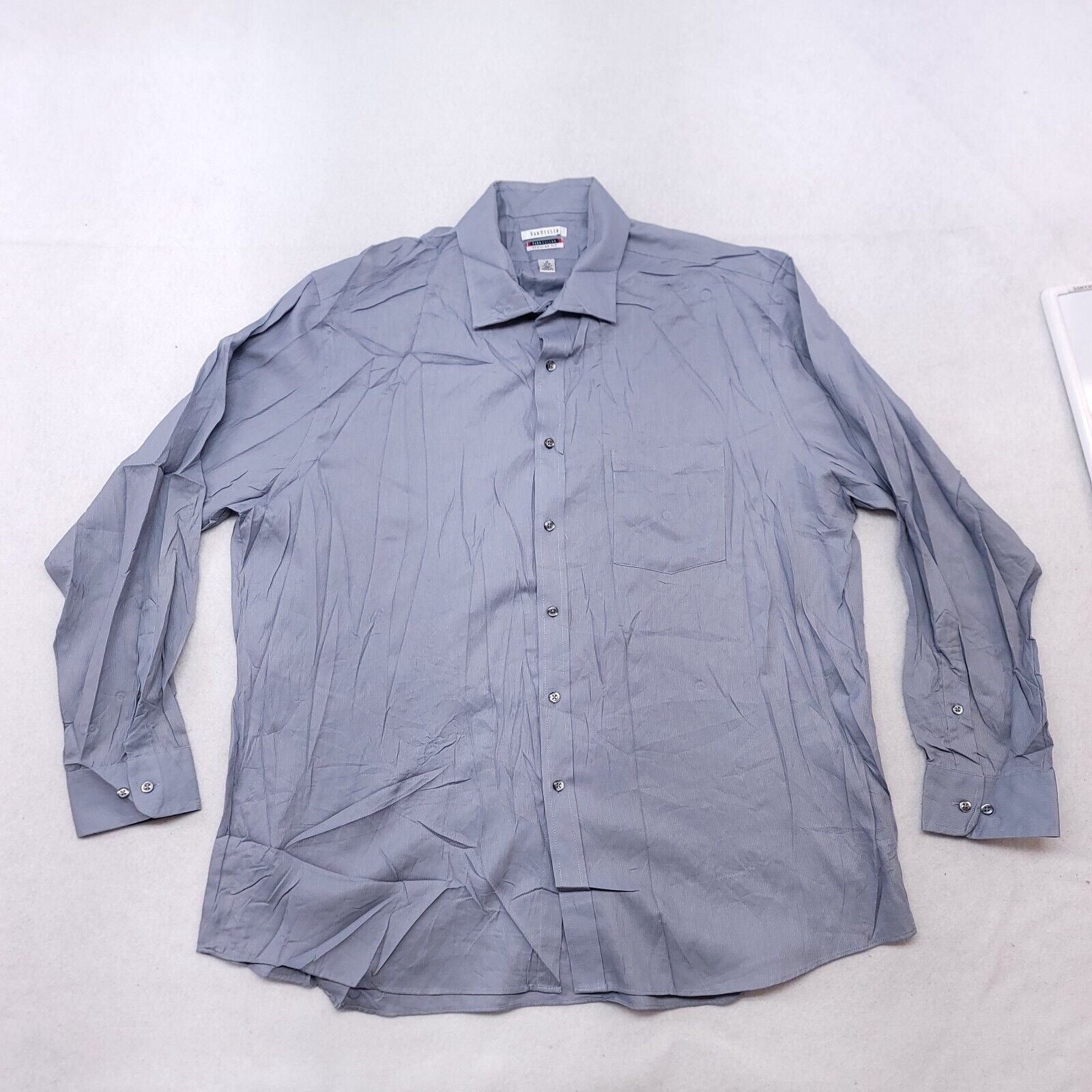 Van Heusen Van Heusen Casual Button Up Shirt Mens Size 18 34/35 Gray Size US M / EU 48-50 / 2 - 2 Thumbnail