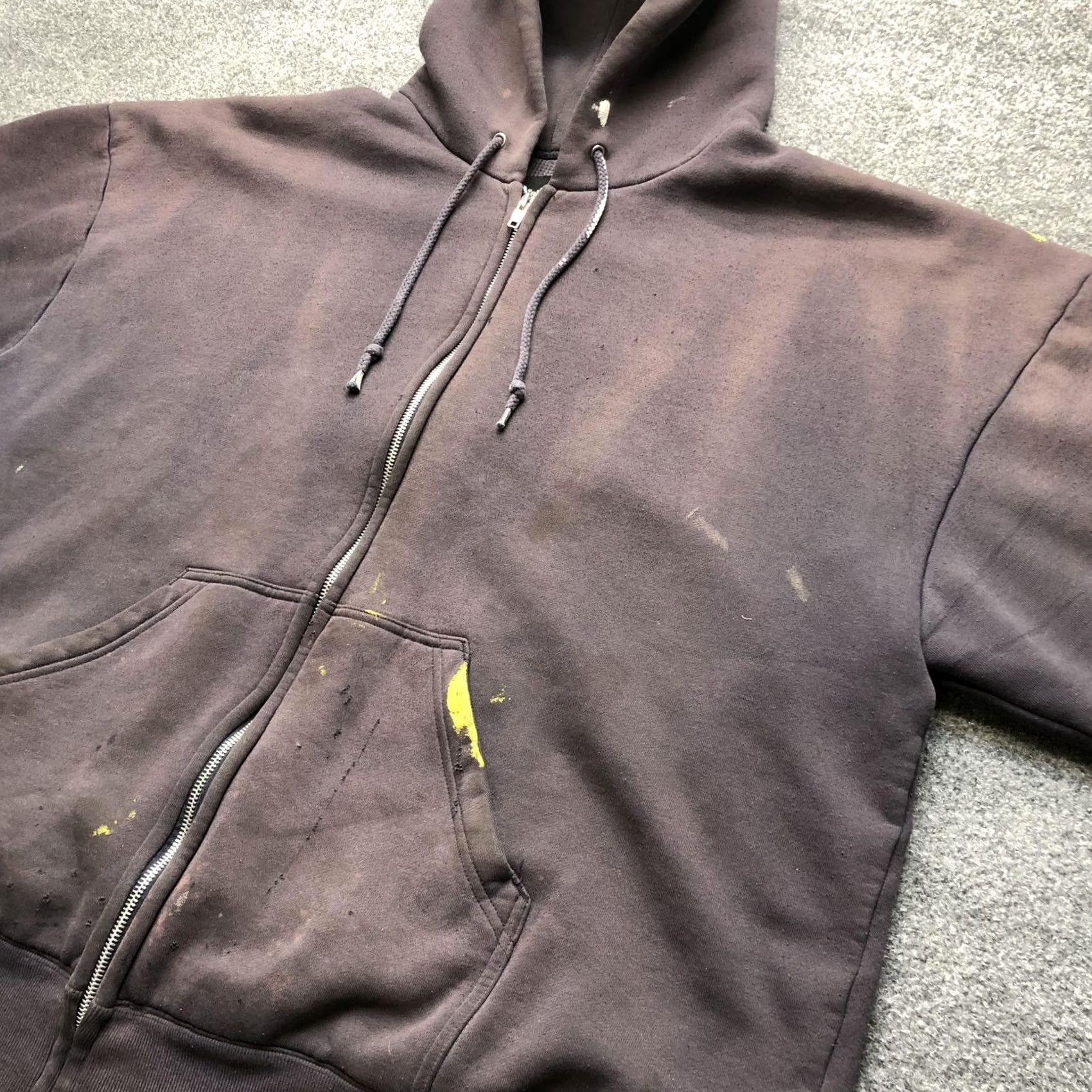 Refrigiwear Y2K Hoodie Mens 2XL Gray Full Zip Thermal Lined Work Fleece Sweatshirt Size US XXL / EU 58 / 5 - 2 Thumbnail