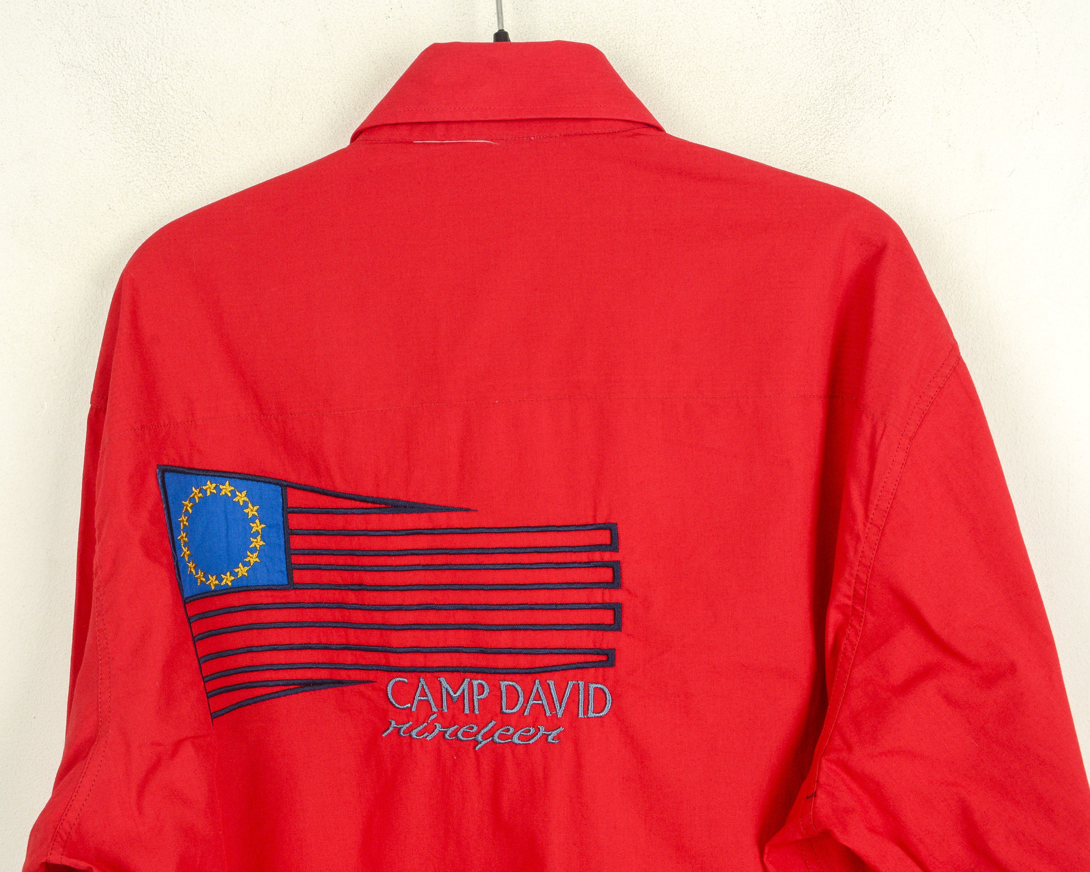 Camp David Casual Shirt Muscle Fit Men M Red Button Up Dress Formal Size US M / EU 48-50 / 2 - 6 Thumbnail