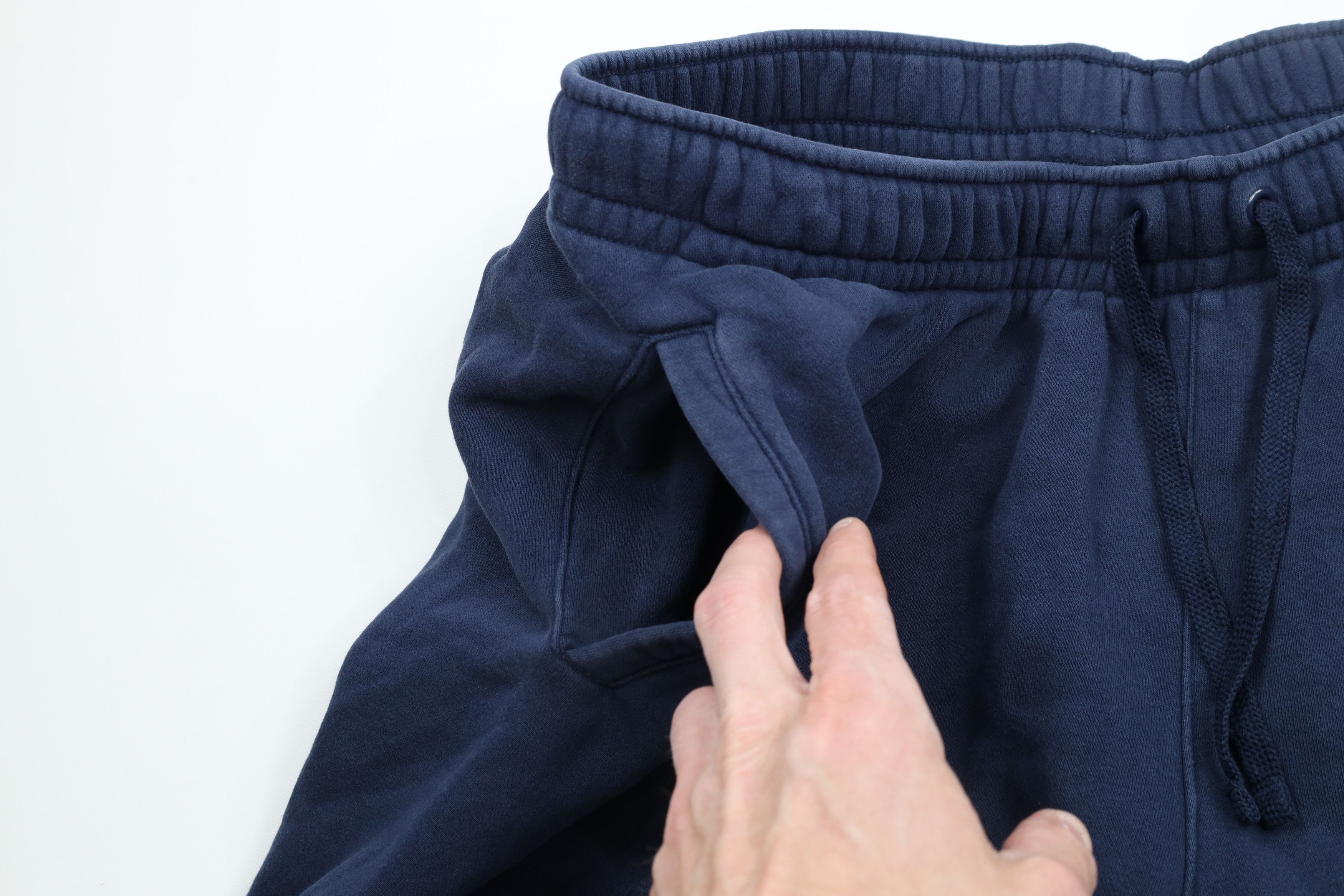Nike × Vintage Vintage Nike Travis Scott Big Swoosh Sweatpants Shorts Blue Size US 38 / EU 54 - 7 Thumbnail