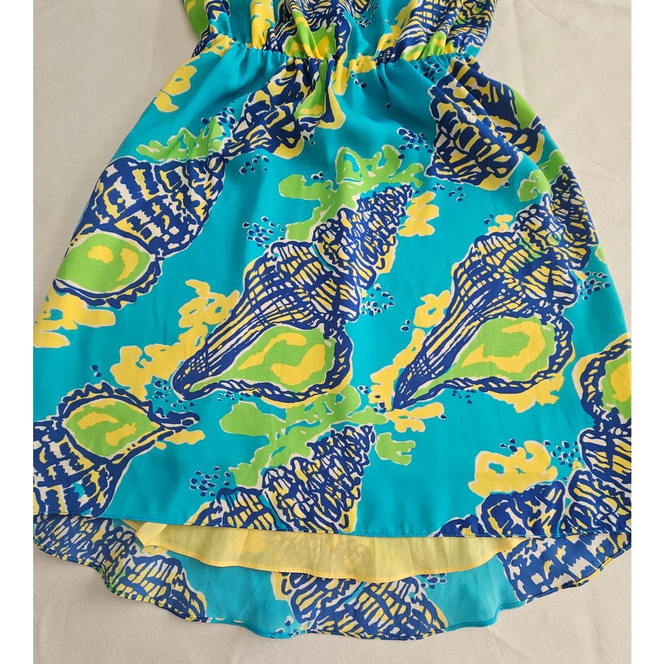 Lilly Pulitzer EUC Lilly Pulitzer Calissi Turquoise Sound the Horn Dress XS Size XS / US 0-2 / IT 36-38 - 12 Thumbnail