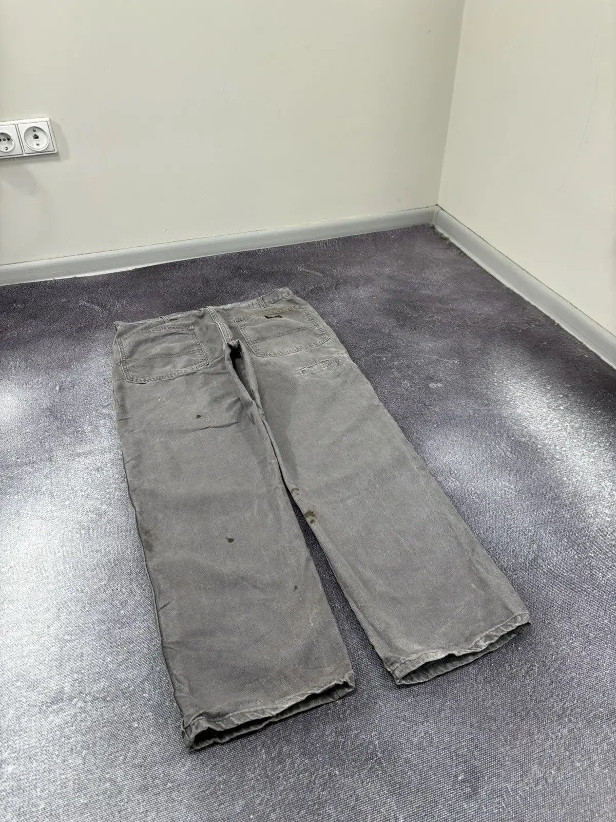 Dickies × Vintage Vintage Dickies Y2K Distressed Gray Work Skate Baggy Pants Size US 36 / EU 52 - 3 Thumbnail
