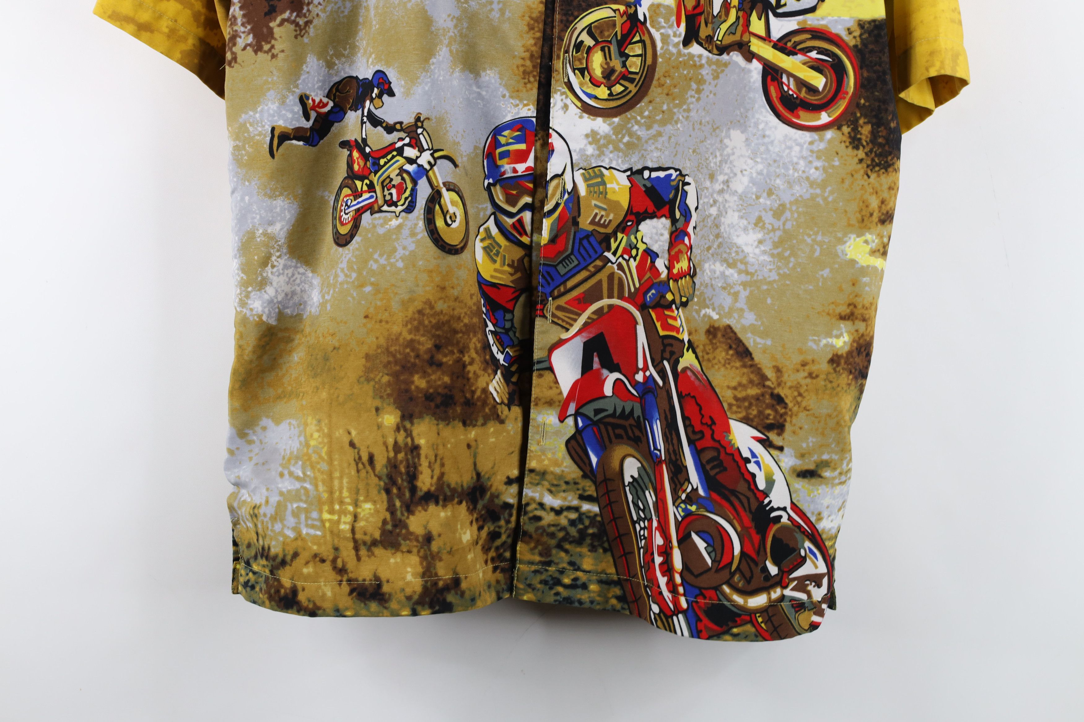 Vintage Vintage 90s Y2K Streetwear All Over Print Button Shirt AS IS Size US S / EU 44-46 / 1 - 3 Thumbnail