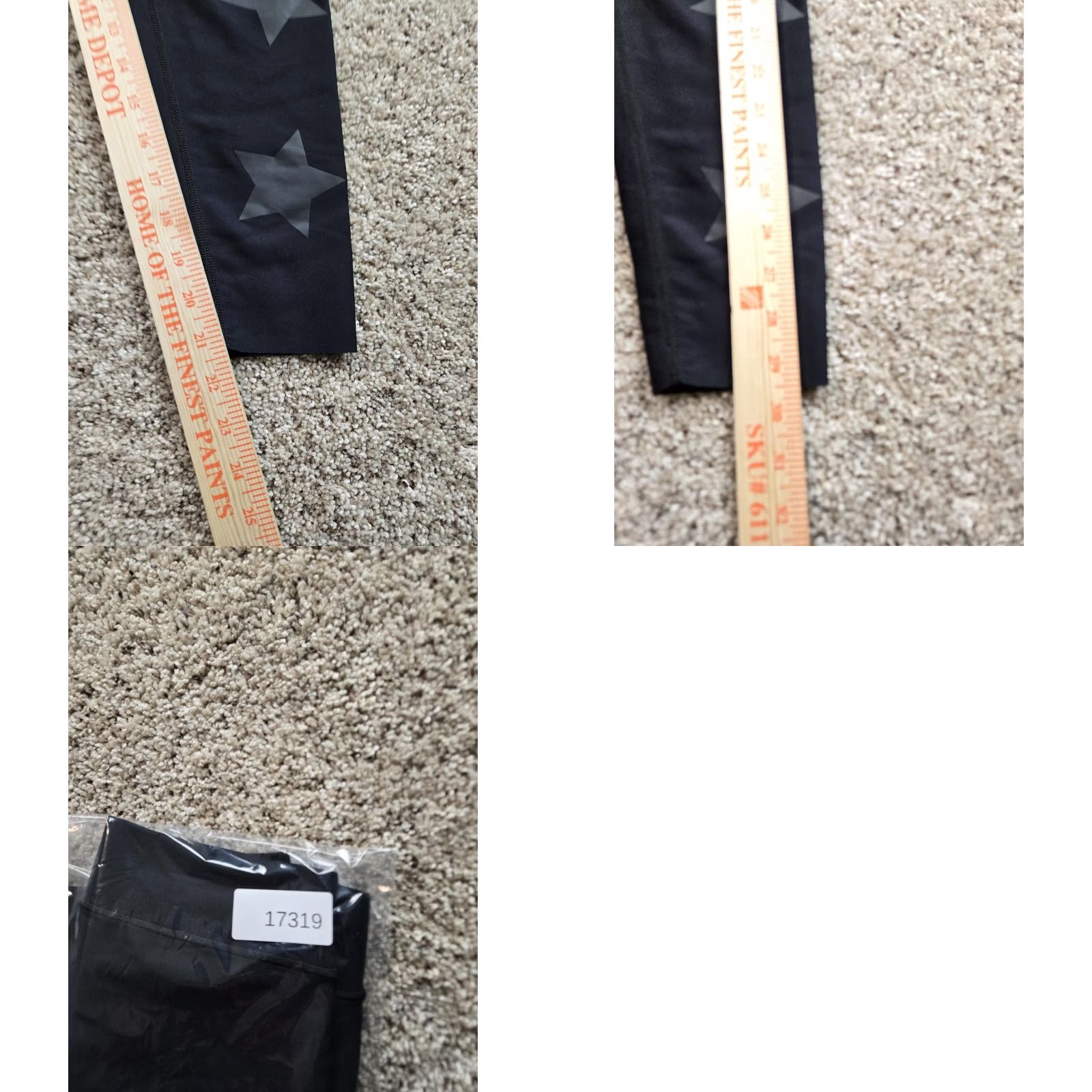 Vintage Ultracor Leggings Womens S Black Ankle Yoga Athletic Pants Galaxy Geometric Slim 21in Inseam Pull On Size 28" / US 6 / IT 42 - 8 Thumbnail