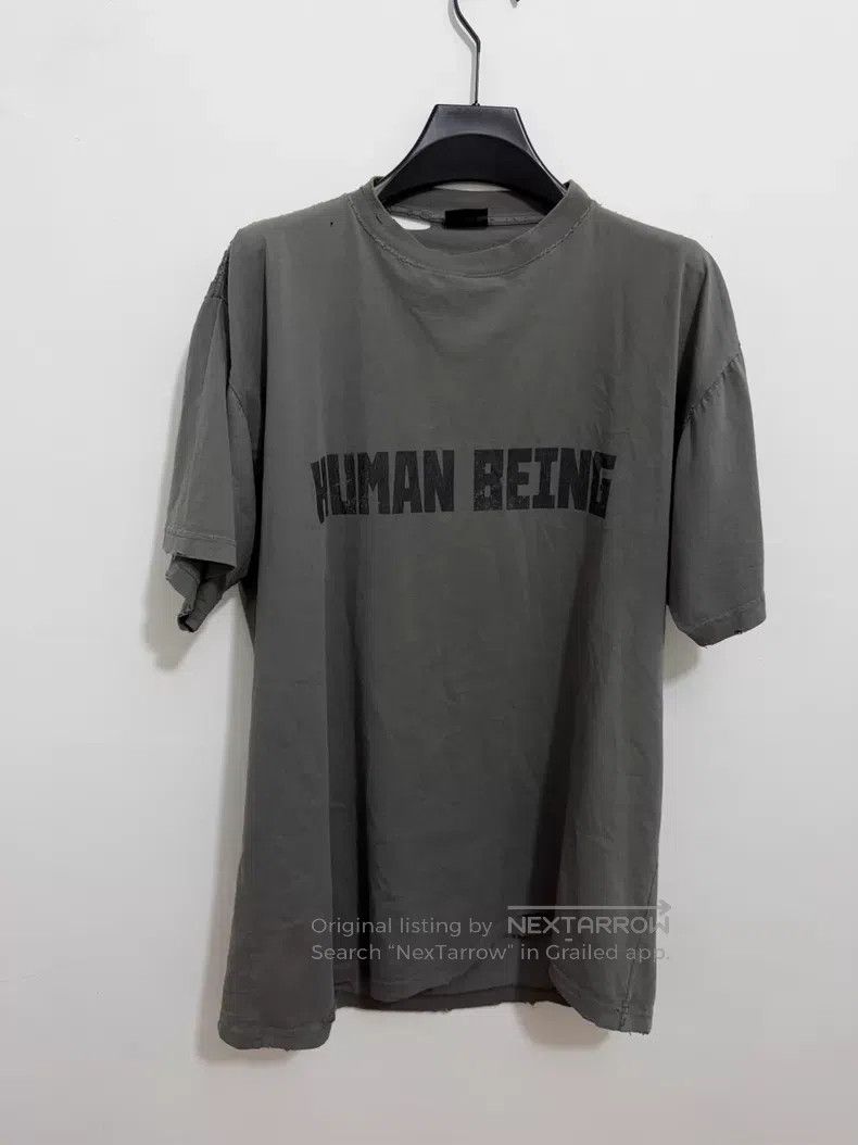 Balenciaga Balenciaga Letter Print Round Neck Short Sleeve T-Shirt Size US M / EU 48-50 / 2 - 1 Thumbnail