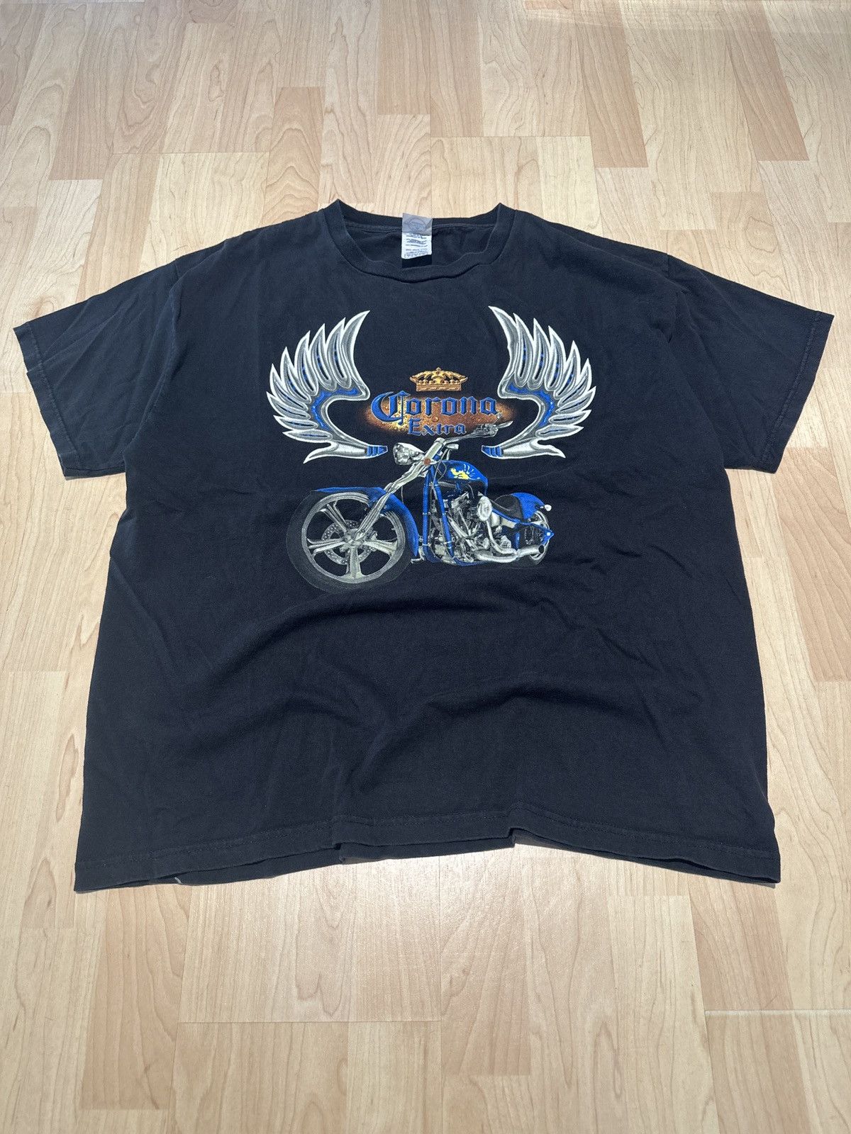 Harley Davidson × Vintage Vintage 90s y2k biker Harley choppers Corona Extra T-Shirt Size US L / EU 52-54 / 3 - 1 Thumbnail