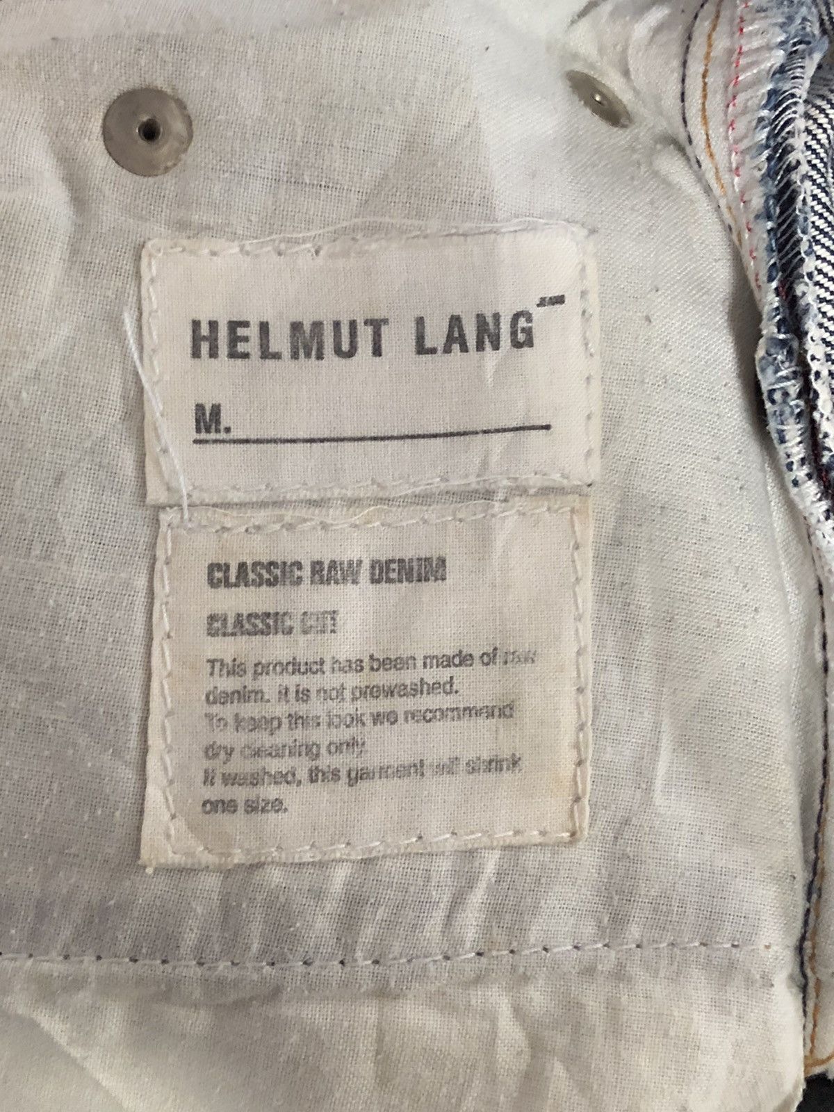 Helmut Lang Helmut Lang Classic Raw Denim Distressed Jeans Size US 30 / EU 46 - 12 Thumbnail
