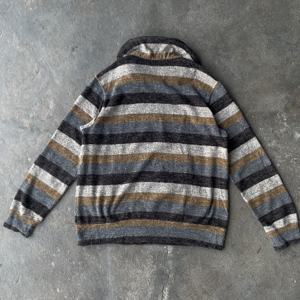 Issey Miyake Issey Miyake Mercibeaucoup Striped Zip Hoodie Jacket Size S / US 4 / IT 40 - 4 Thumbnail