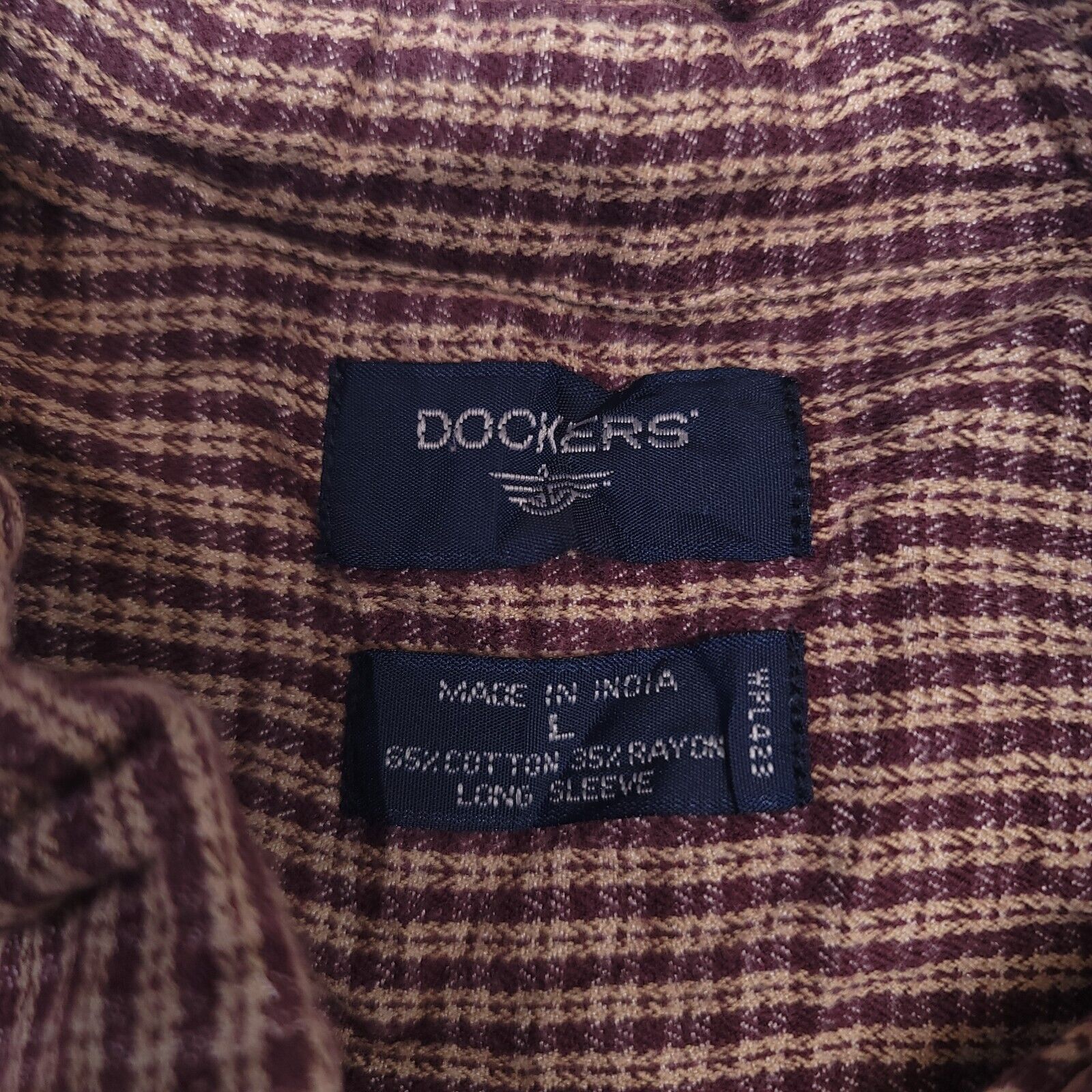 Dockers Dockers Flannel Casual Button Up Shirt Mens Size Large Brown Size US L / EU 52-54 / 3 - 3 Thumbnail