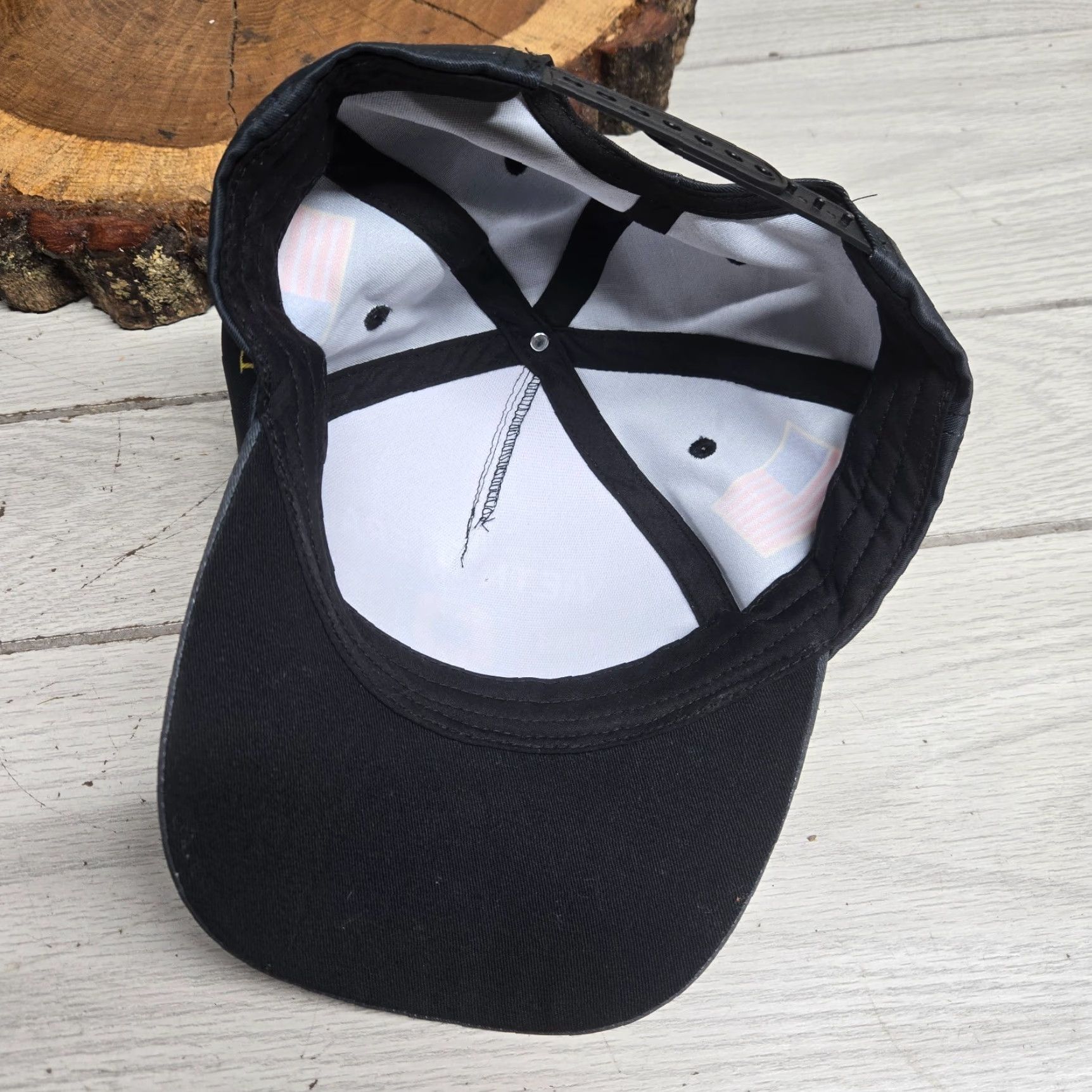 Vintage Vietnam Veteran Trucker Hat Snap-Back Men's Adjustable Black Size ONE SIZE - 5 Thumbnail