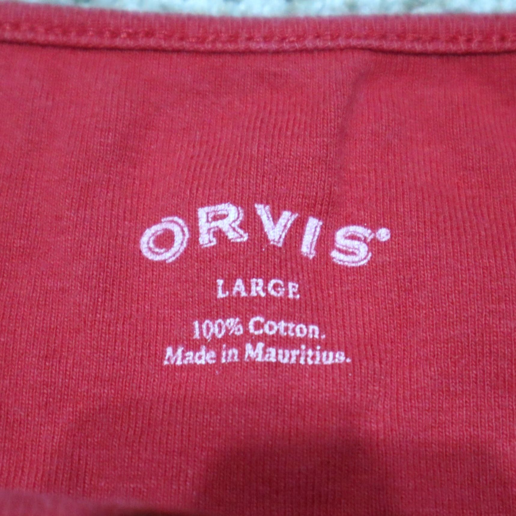 Orvis Orvis Shirt Women's L Red Crew Neck Tee Short Sleeve T Shirt Large Size L / US 10 / IT 46 - 3 Thumbnail