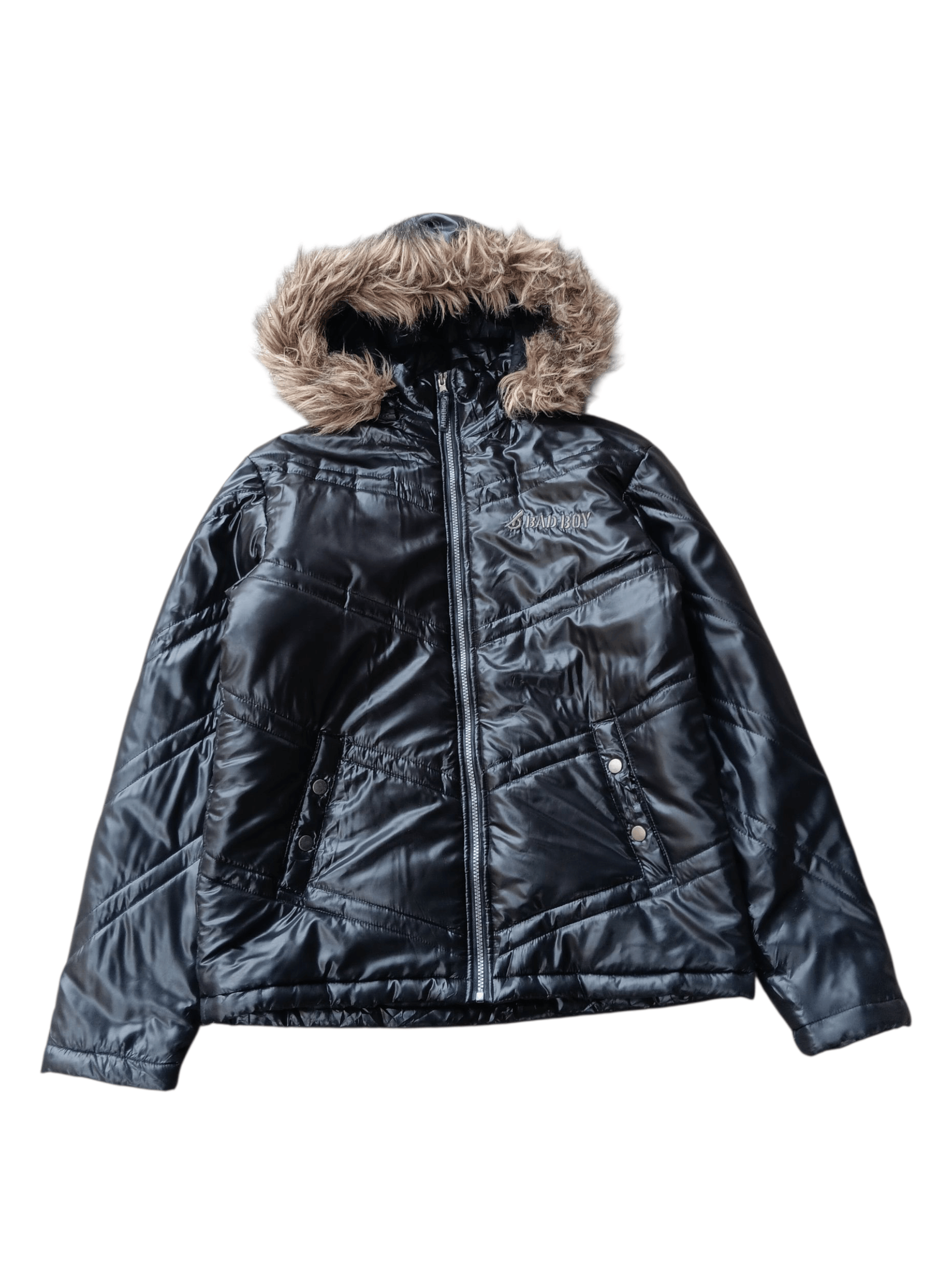 Japanese Brand Bad boy fur hoodie jacket ifsixwasnine style Size US L / EU 52-54 / 3 - 5 Thumbnail
