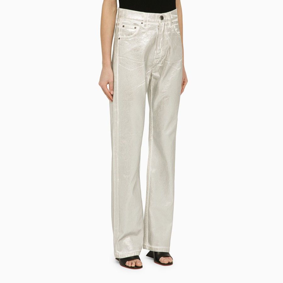 ROTATE o1d2blof0924 Denim Pant in White Size 28" / US 6 / IT 42 - 3 Thumbnail