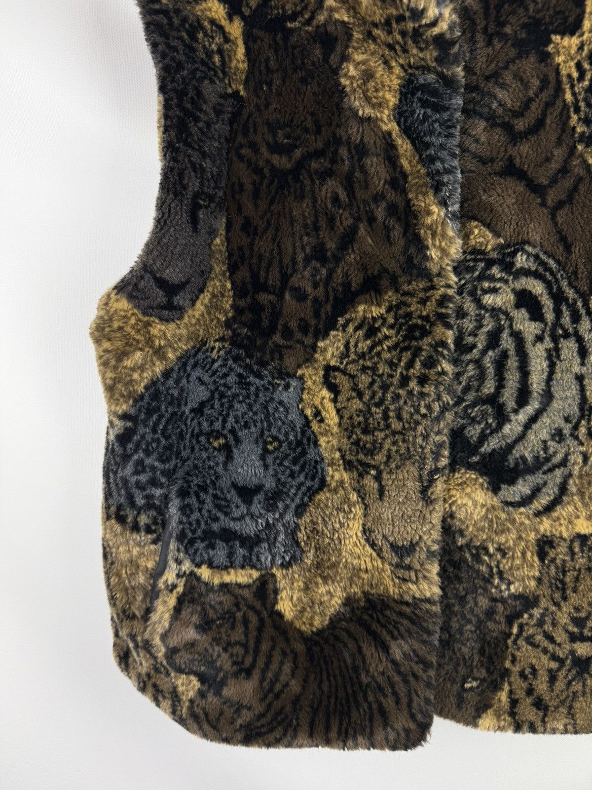Joseph Ribkoff × Vintage Joseph Ribkoff Animal Print Faux Fur Sleeveless Vest Jacket Size M / US 6-8 / IT 42-44 - 7 Thumbnail
