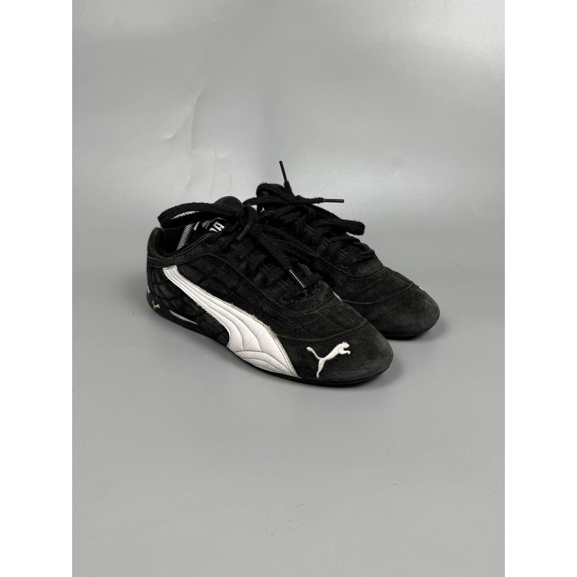 Puma Puma Speed Cat Vintage Black Suede Sneakers (Y1168) Size US 7.5 / EU 40-41 - 2 Thumbnail
