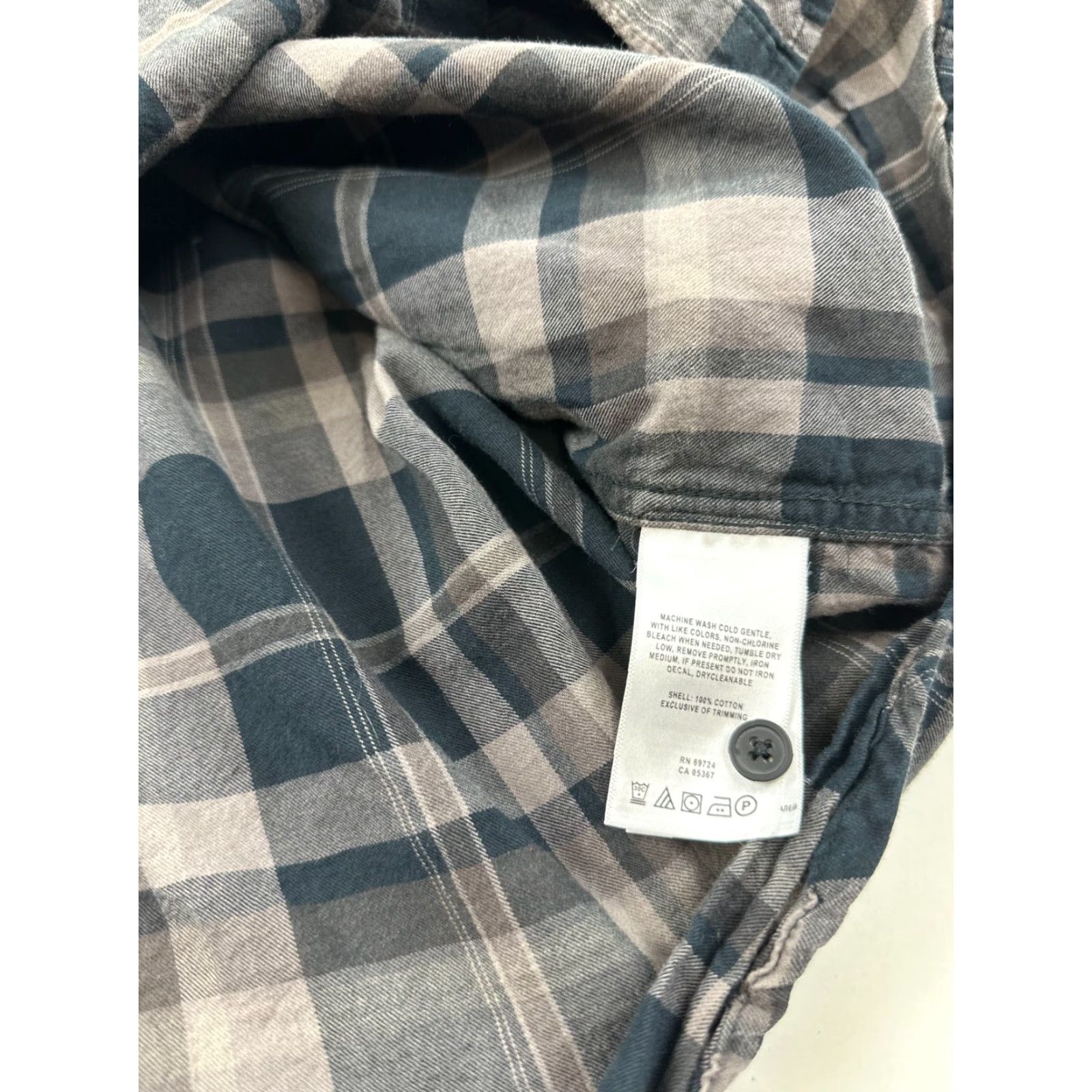 Altea Columbia Shirt Mens M Gray Teal Plaid Luxe Flannel Long Sleeve Button Up Casual Outdoor Regular Size US M / EU 48-50 / 2 - 5 Thumbnail