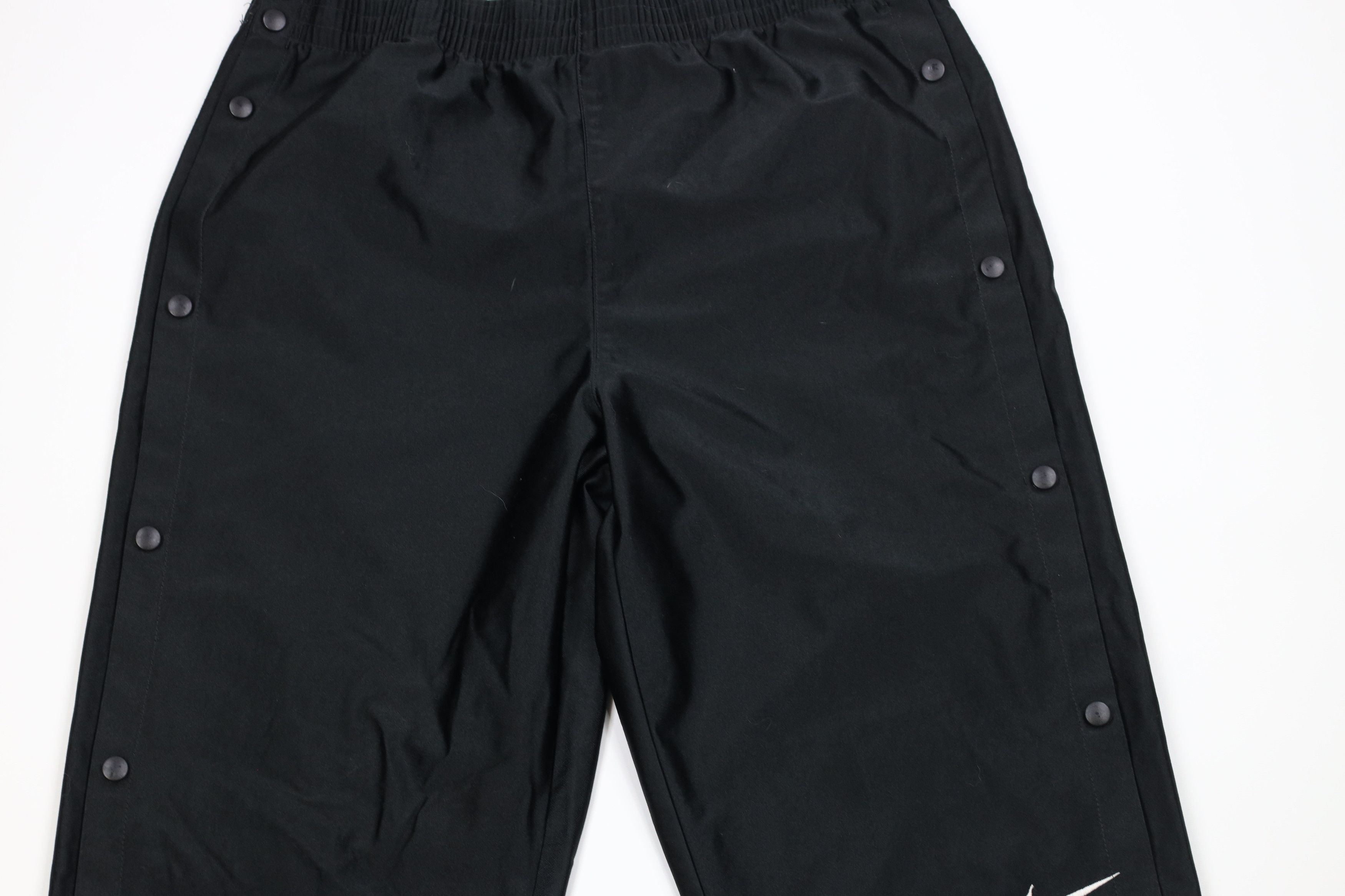 Nike × Vintage Vintage 90s Nike Scott Mini Swoosh Tearaway Sweatpants Black Size US 36 / EU 52 - 3 Thumbnail
