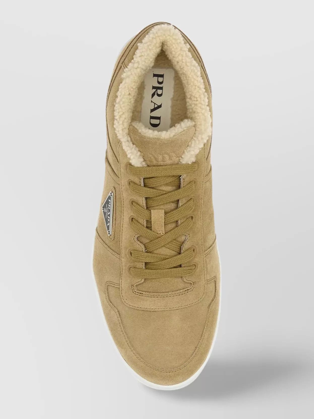 Prada o1mt1gz1024 Urban Suede Low-Top Sneakers in Brown Size US 6 / EU 39 - 4 Thumbnail