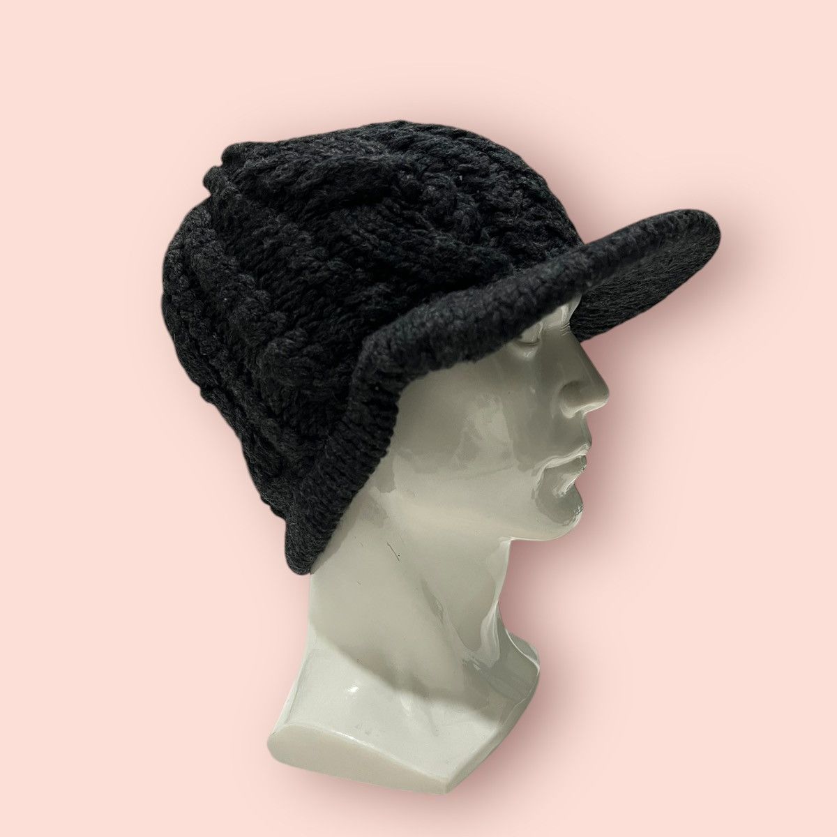 14th Addiction VINTAGE ELLESSE CABLE KNITTED ALT BEANIE HAT Size ONE SIZE - 5 Thumbnail