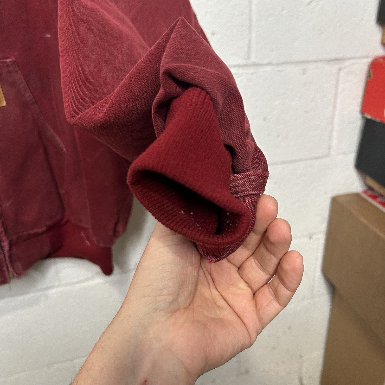 Carhartt Vintage Carhartt Hooded Active Jacket “Crimson Red” J130 CRI Size US XXL / EU 58 / 5 - 9 Thumbnail