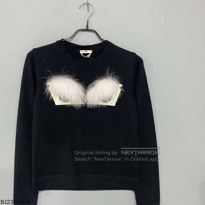 Fendi Fendi Fur Trimmed Sweatshirt Size XS / US 0-2 / IT 36-38 - 2 Thumbnail