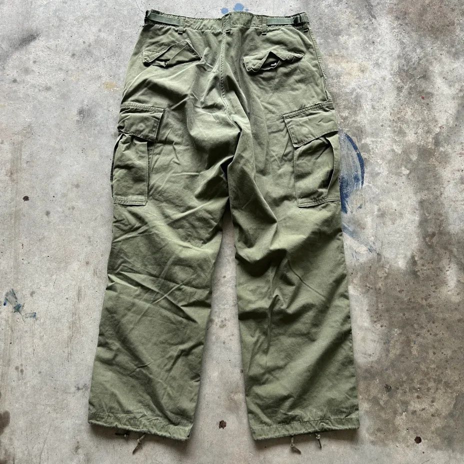 Other Vintage 60s 70s Military Poplin Jungle Combat Cargo Pants Size US 34 / EU 50 - 5 Thumbnail