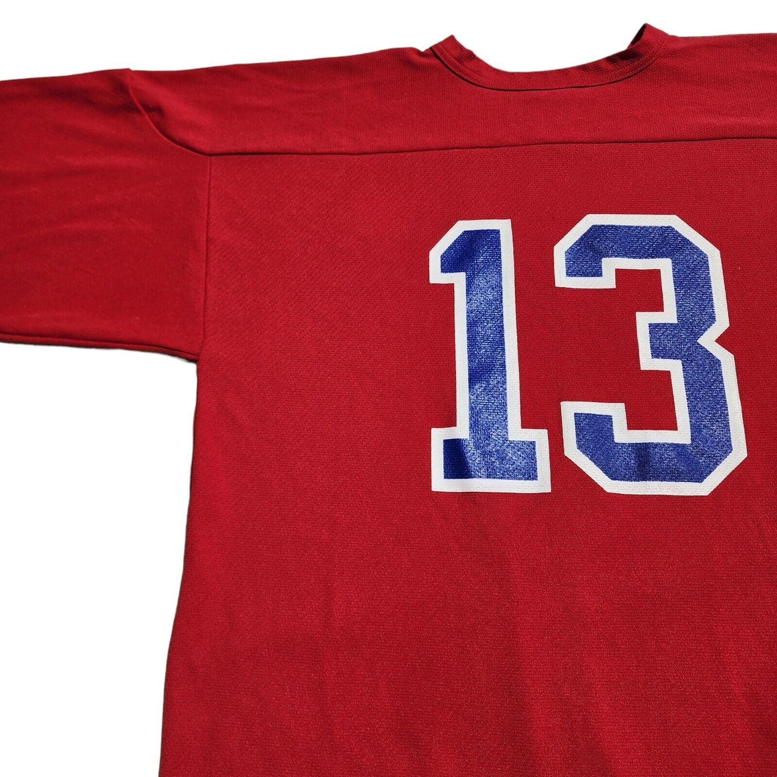 Vintage Vintage Athletic Knit Hockey Jersey Red Blank XL Size US XL / EU 56 / 4 - 10 Thumbnail