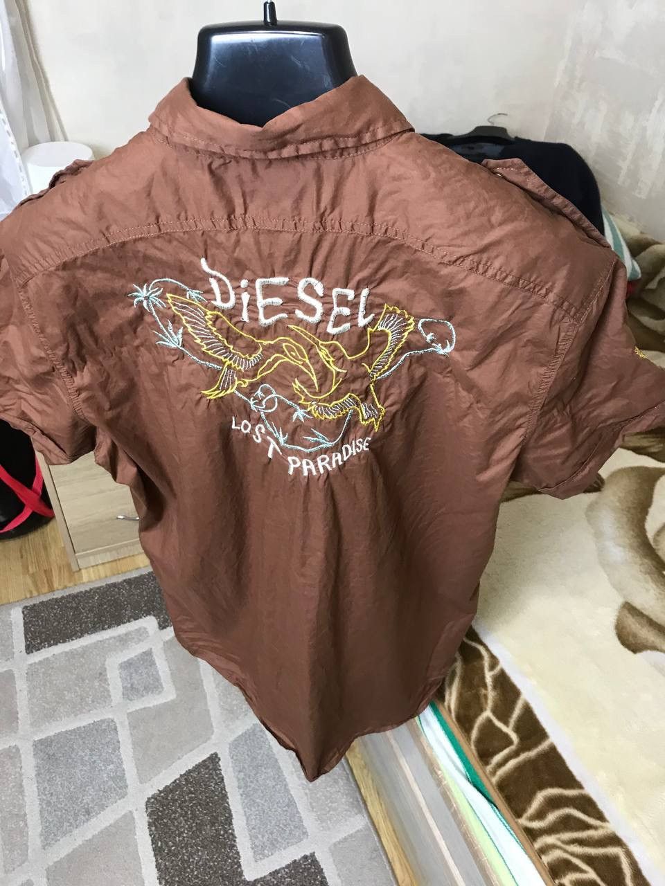 Diesel 🔥 Vintage Diesel Lost Paradise Hawaiian Shirt Y2K Japan Size US XXL / EU 58 / 5 - 6 Thumbnail