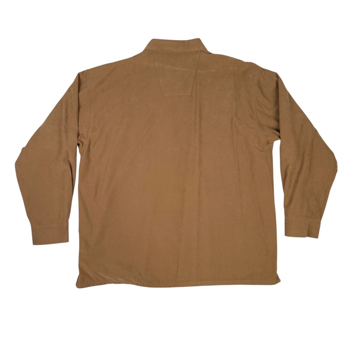 Vintage VTG BRUNO Mens XL Sueded Microfiber Button Down Brown Shirt Size US XL / EU 56 / 4 - 2 Thumbnail