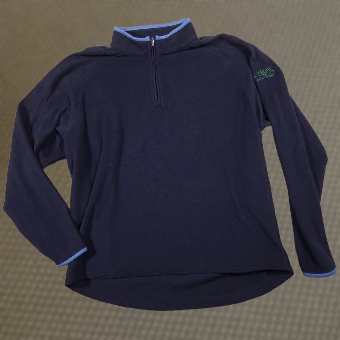 Peter Millar Peter Millar Pullover Mens 2XL Blue Fleece 1/4 Zip Mock Neck Golf Invitational Size US XXL / EU 58 / 5 - 1 Thumbnail