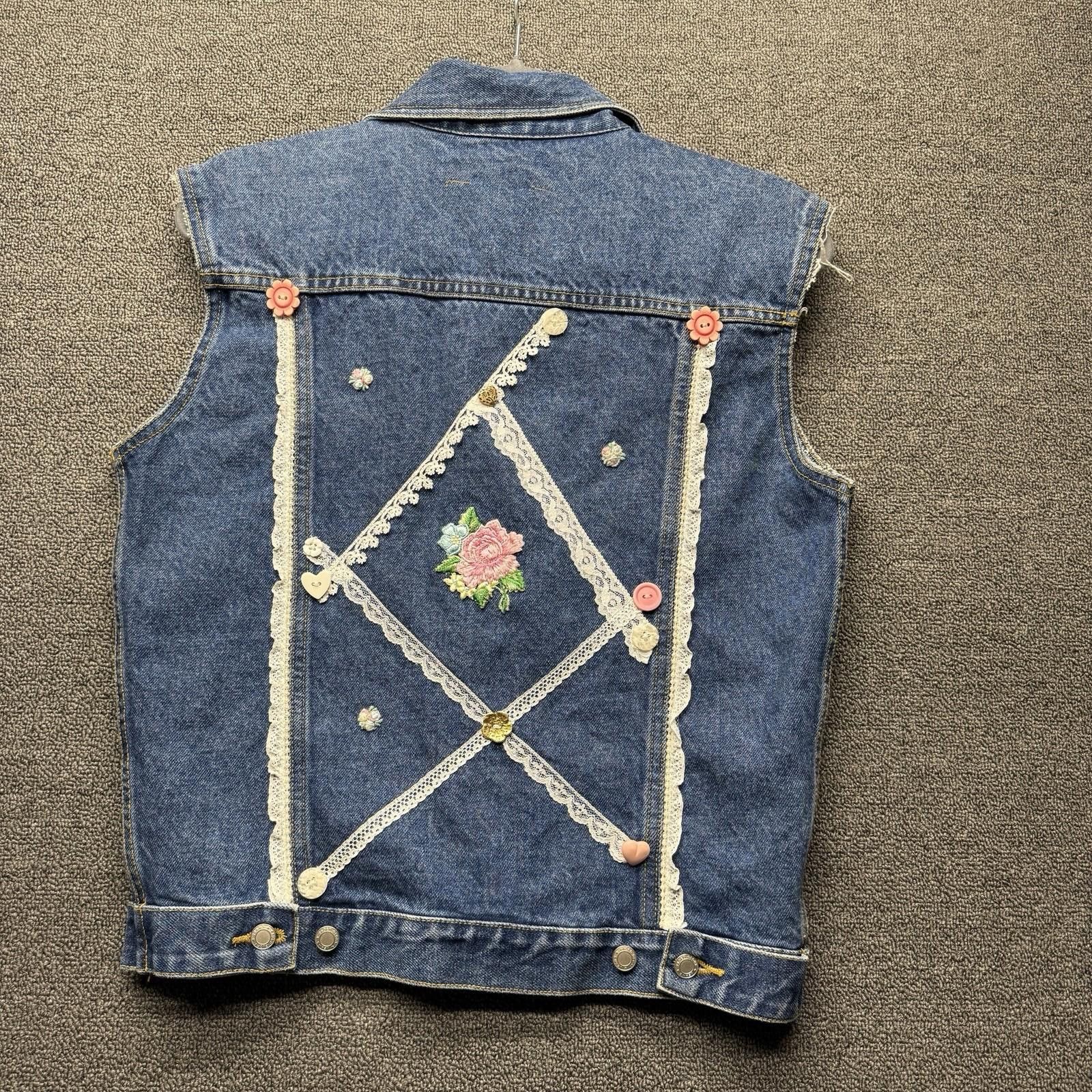 Other VTG 80s Carol’s Denims Personalized Womens 100%Cotton Vest M Size M / US 6-8 / IT 42-44 - 2 Thumbnail