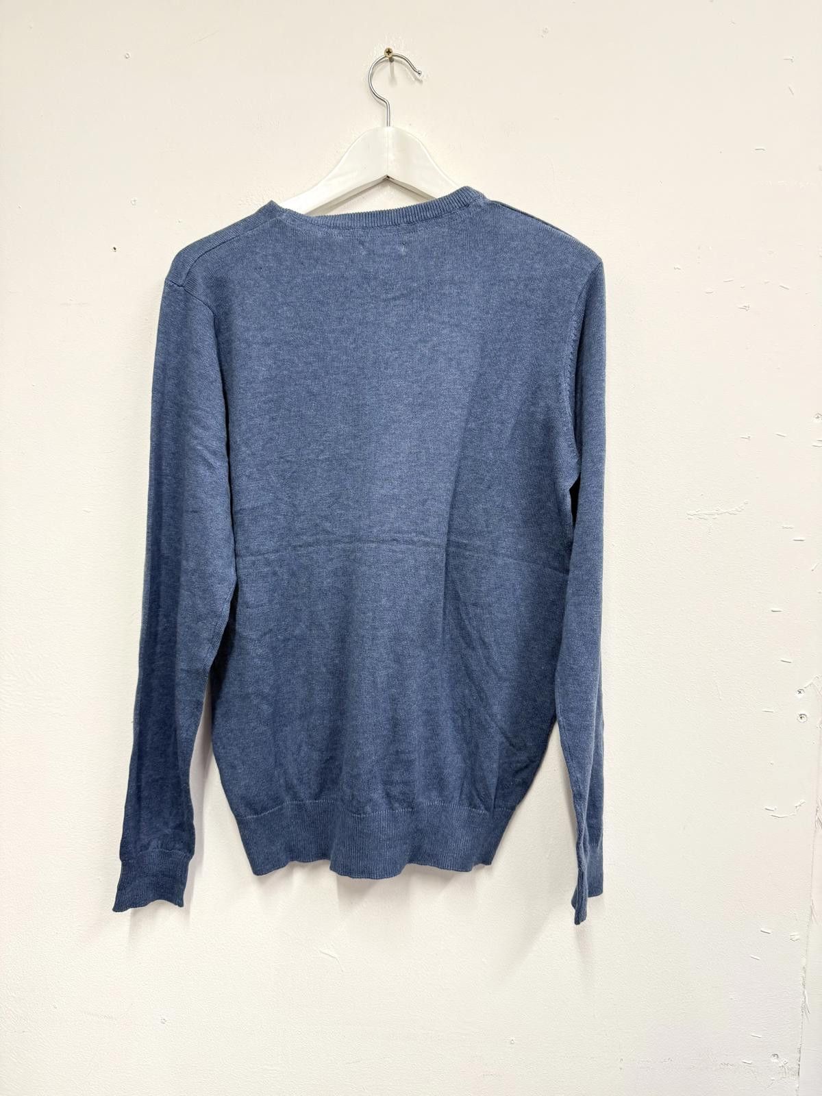 Other Burberry London Blue Sweater with Logo Embroidery - Size L Size US L / EU 52-54 / 3 - 4 Thumbnail