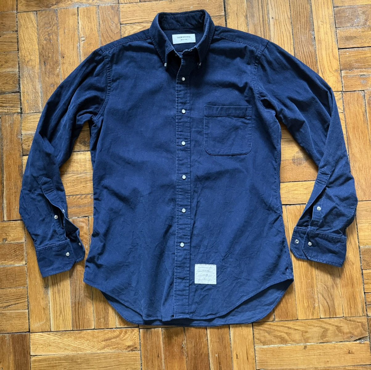 Thom Browne Thom Browne Corduroy Snap Button Shirt size 3 Size US M / EU 48-50 / 2 - 1 Thumbnail