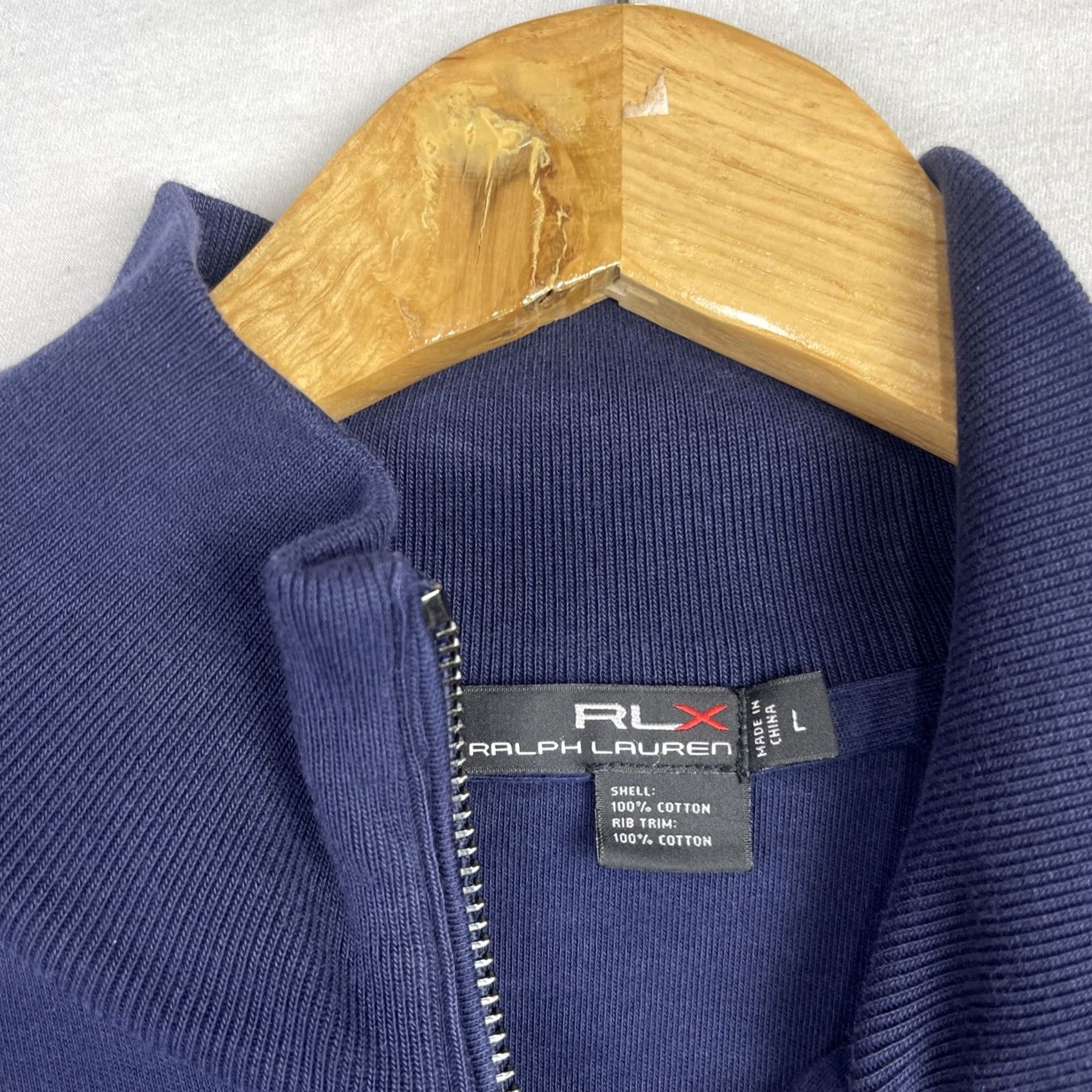 RLX Ralph Lauren RLX Ralph Lauren Track Jacket Mens Large Navy Blue Zip Up Performance Outdoor Size US L / EU 52-54 / 3 - 3 Thumbnail