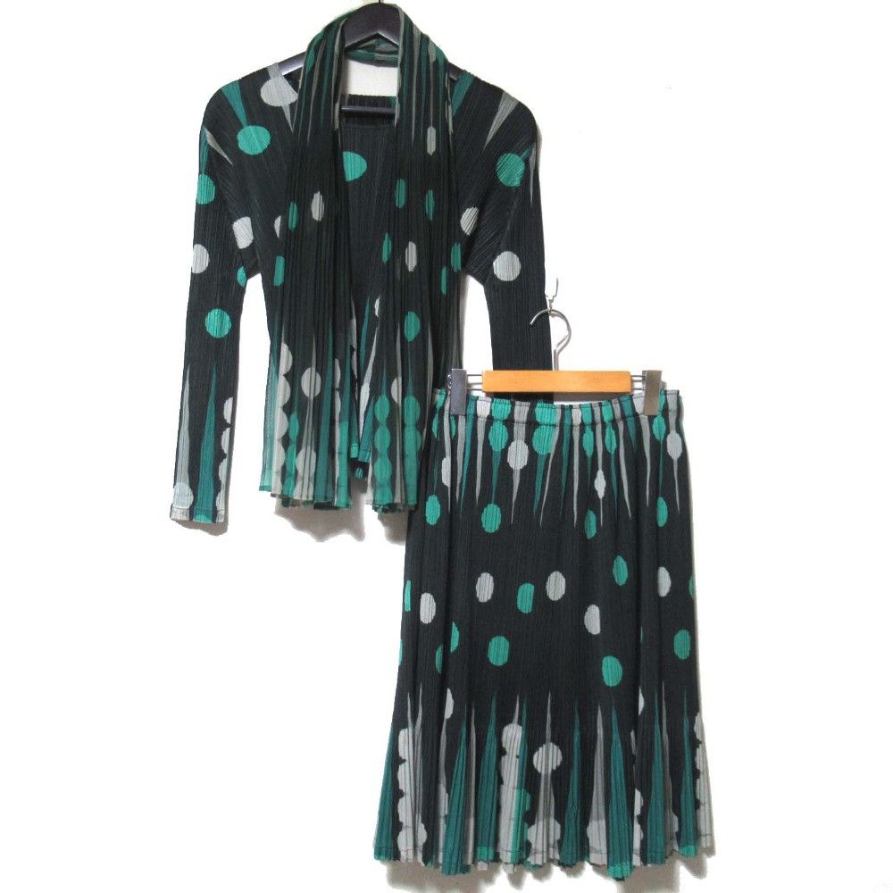 Issey Miyake Issey Miyake PLEATS PLEASE Dot Set Up Textile Tops DUTY FREE for USA Size ONE SIZE - 1 Thumbnail