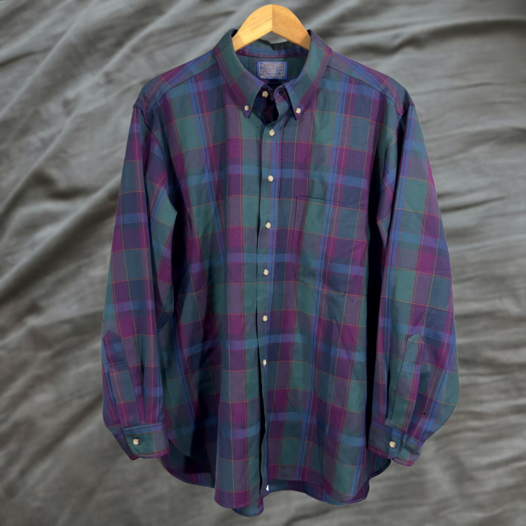 Pendleton VINTAGE Pendleton Shirt Mens XL Plaid Wool Button-Down Made USA 90s Size US XL / EU 56 / 4 - 1 Thumbnail