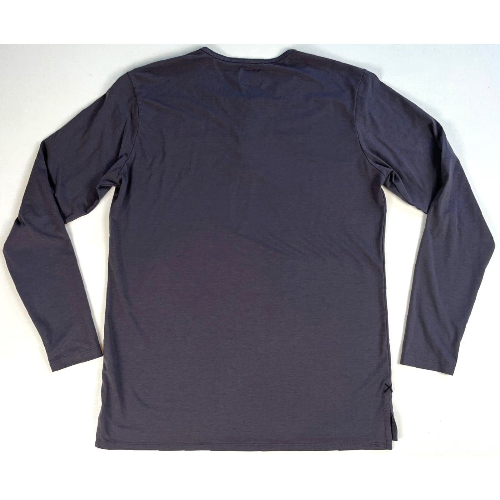 Cuts CUTS Men's Split-Hem Long Sleeve Henley Shirt L Gray Size US L / EU 52-54 / 3 - 2 Thumbnail