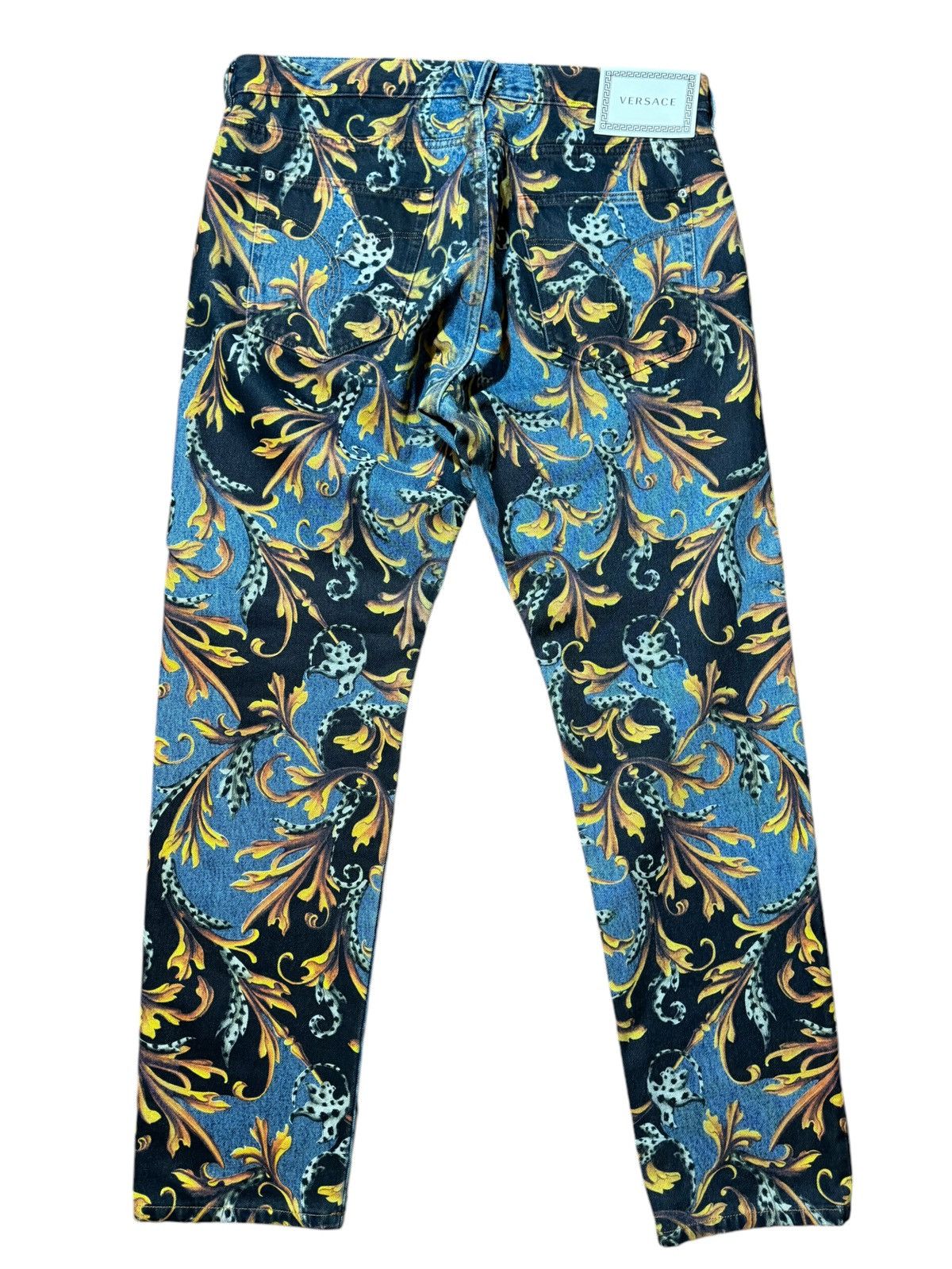 Versace Versace Printed Denim Pants Size US 38 / EU 54 - 2 Thumbnail