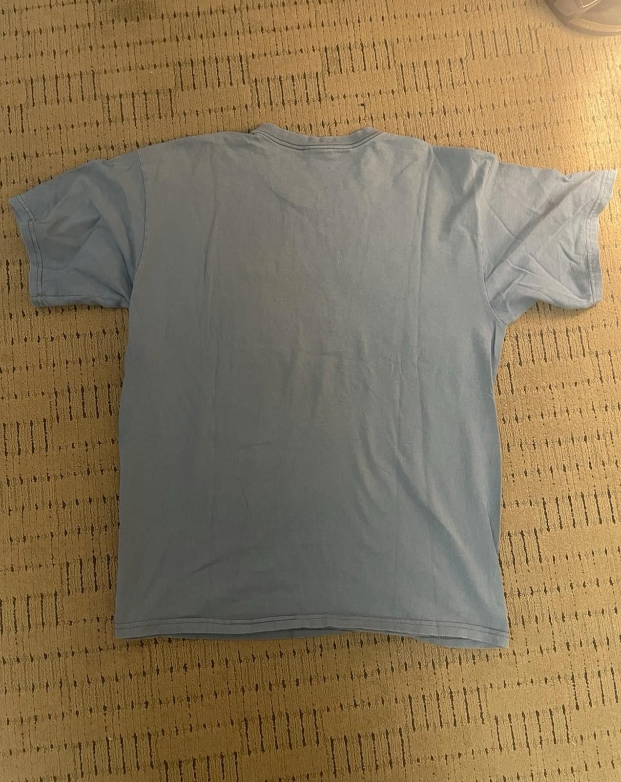 Nike Vintage 90s Nike Swoosh Tee Mens L Blue Embroidered Faded Size US L / EU 52-54 / 3 - 3 Thumbnail