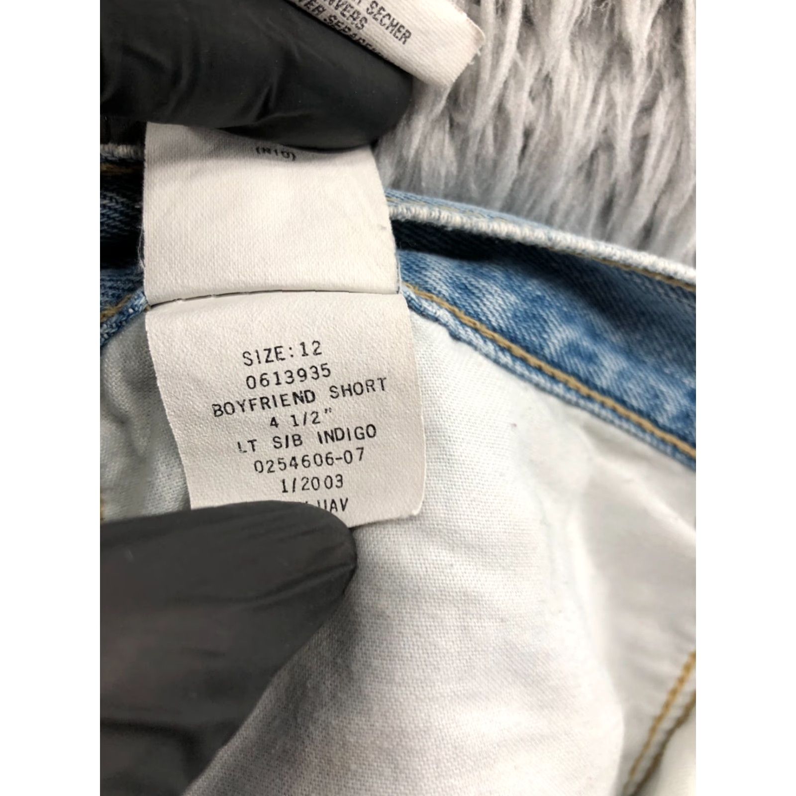 Tommy Hilfiger Tommy Hilfiger Boyfriend Shorts Womens Size 12 Mid Rise Stone Blue Denim 5-Pocket Casual Men? Size 34" / US 12 / IT 48 - 8 Thumbnail
