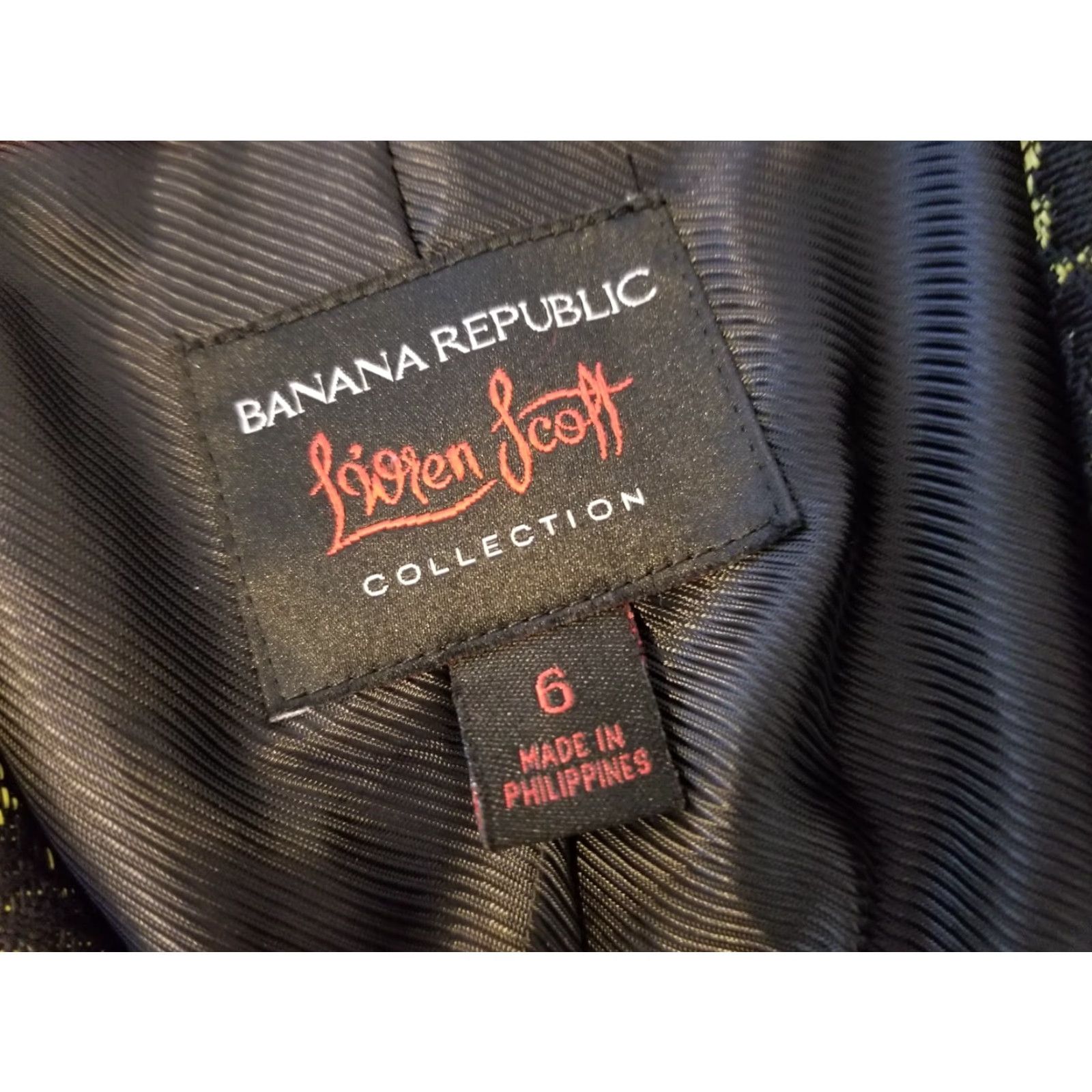 Banana Republic Womens Banana Republic Blazer 6 Yellow Cotton Blend Jacket L'Wren Scott Black Basic Jacket Women Mens Girls Size M / US 6-8 / IT 42-44 - 3 Thumbnail