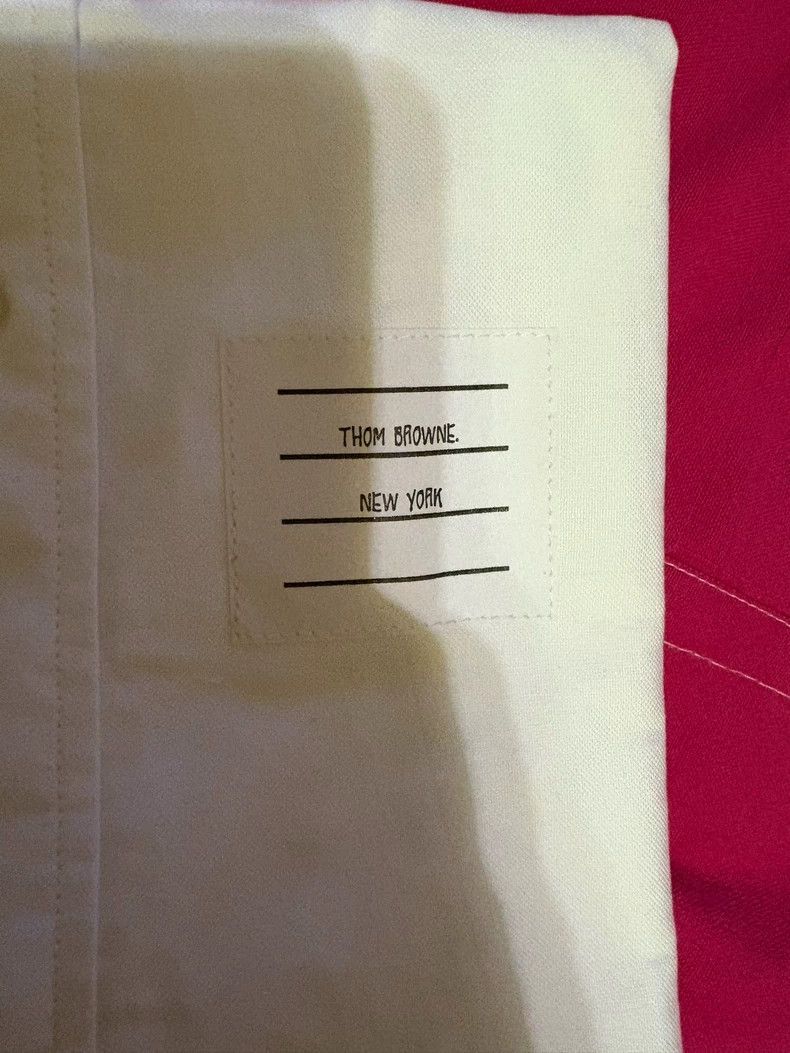 Thom Browne Thom Browne size4 Round collar four bar wool sweater Size US XL / EU 56 / 4 - 3 Thumbnail