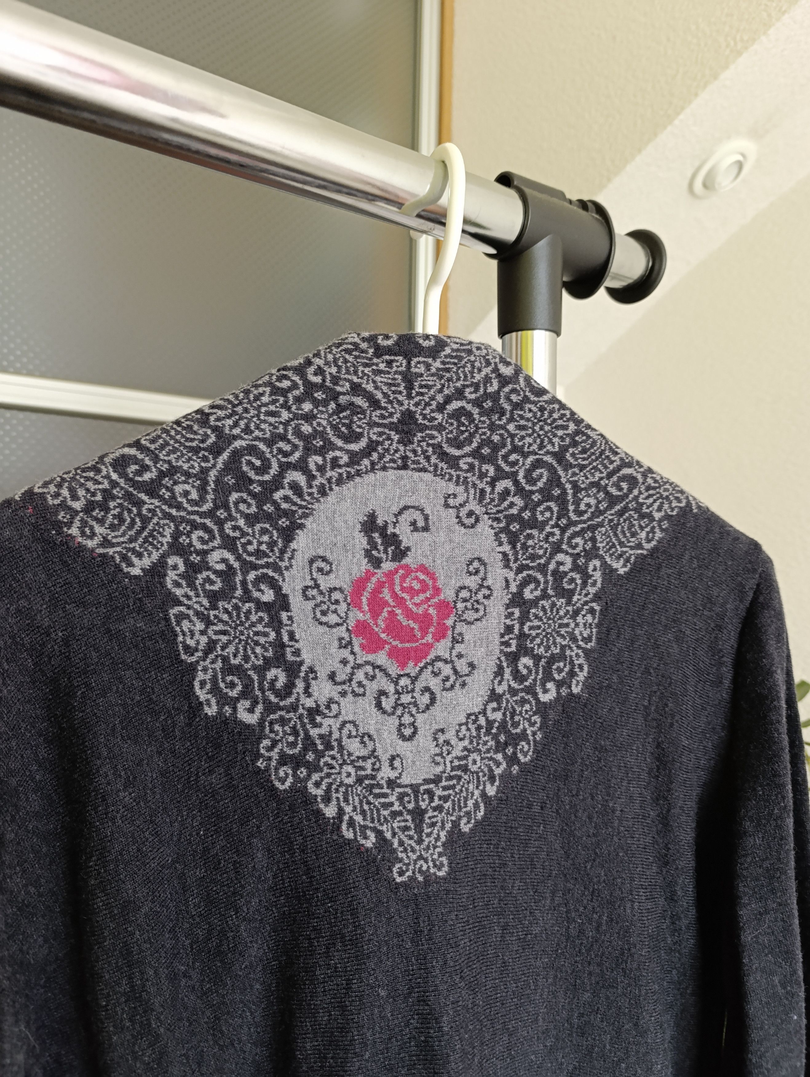 Designer IVKO WOOL KNIT CARDIGAN FLORAL PATTERN Size XS / US 0-2 / IT 36-38 - 13 Thumbnail