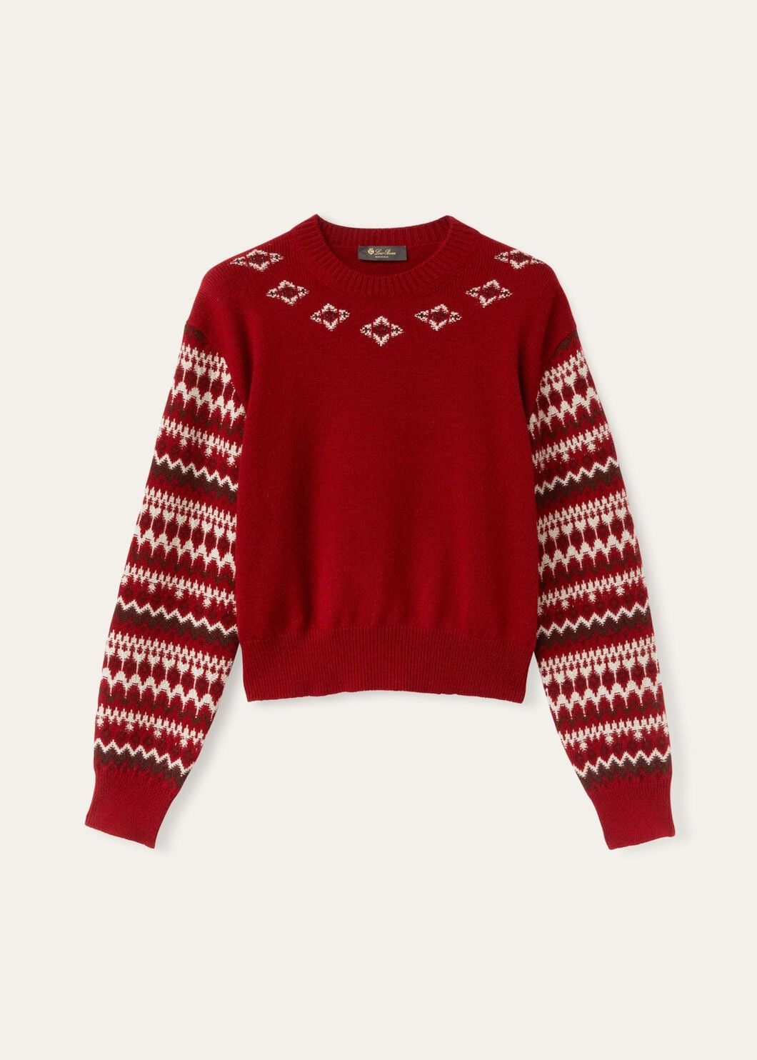 Loro Piana o1w1db10825 FAO5140 Alpe Pile Crewneck Sweater in Red Size XS / US 0-2 / IT 36-38 - 1 Thumbnail